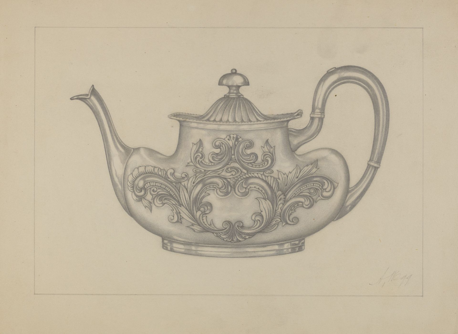 Silver Teapot by Arthur Wegg