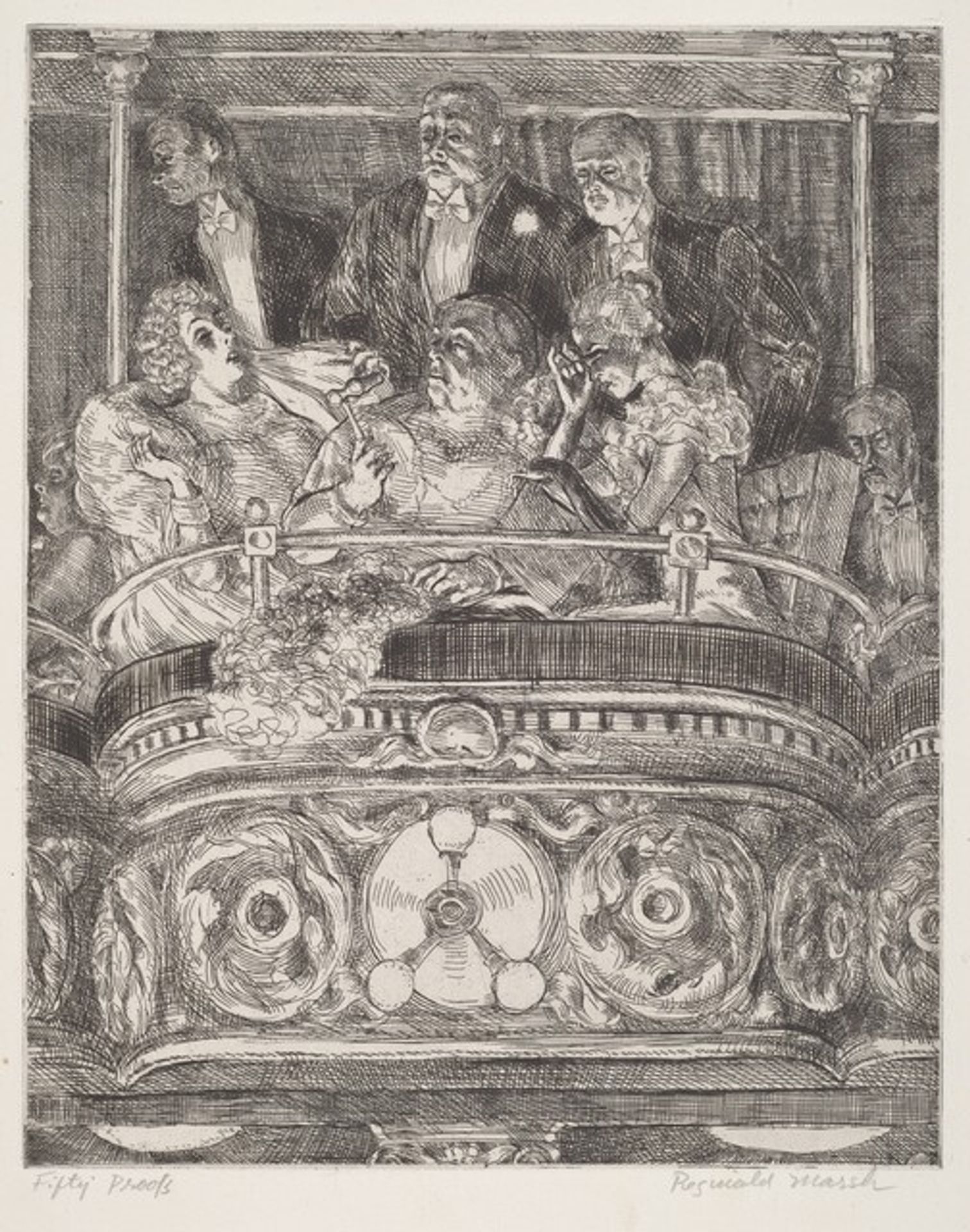 Box at the Metropolitan by Reginald Marsh