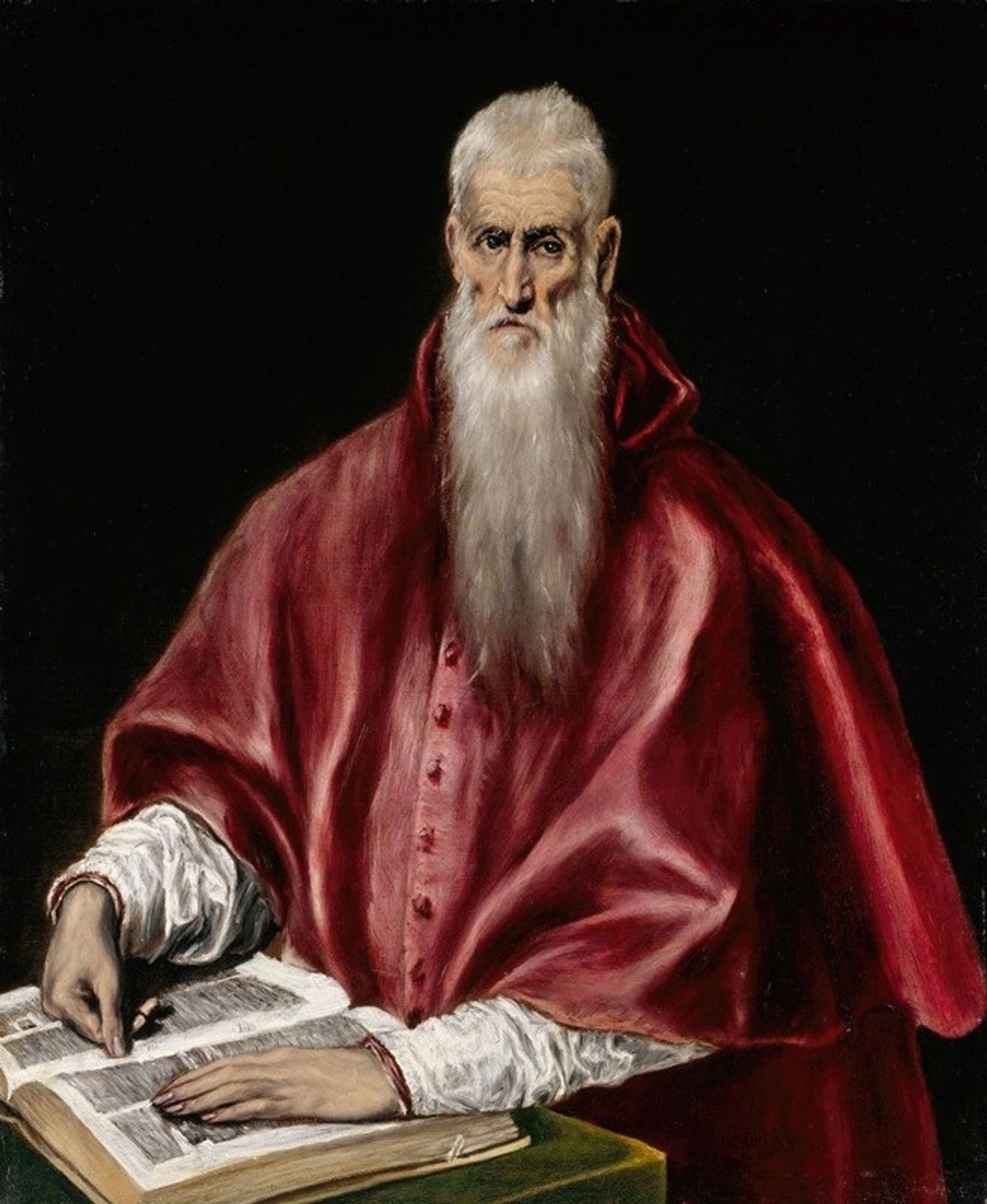 Saint Jerome as Scholar by El Greco (Domenikos Theotokopoulos)
