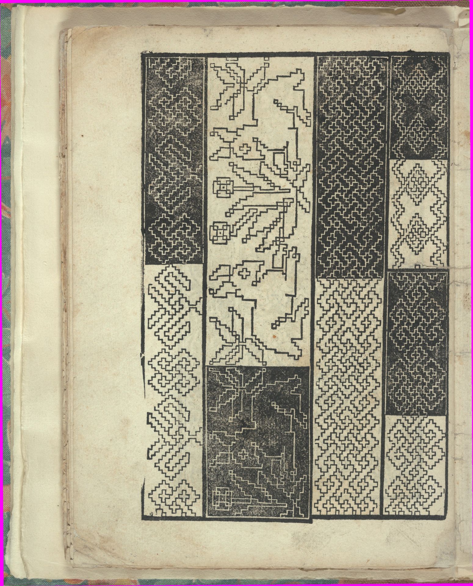Opera Nova Universali intitulata Corona di racammi, page 35 (verso) by Giovanni Andrea Vavassore
