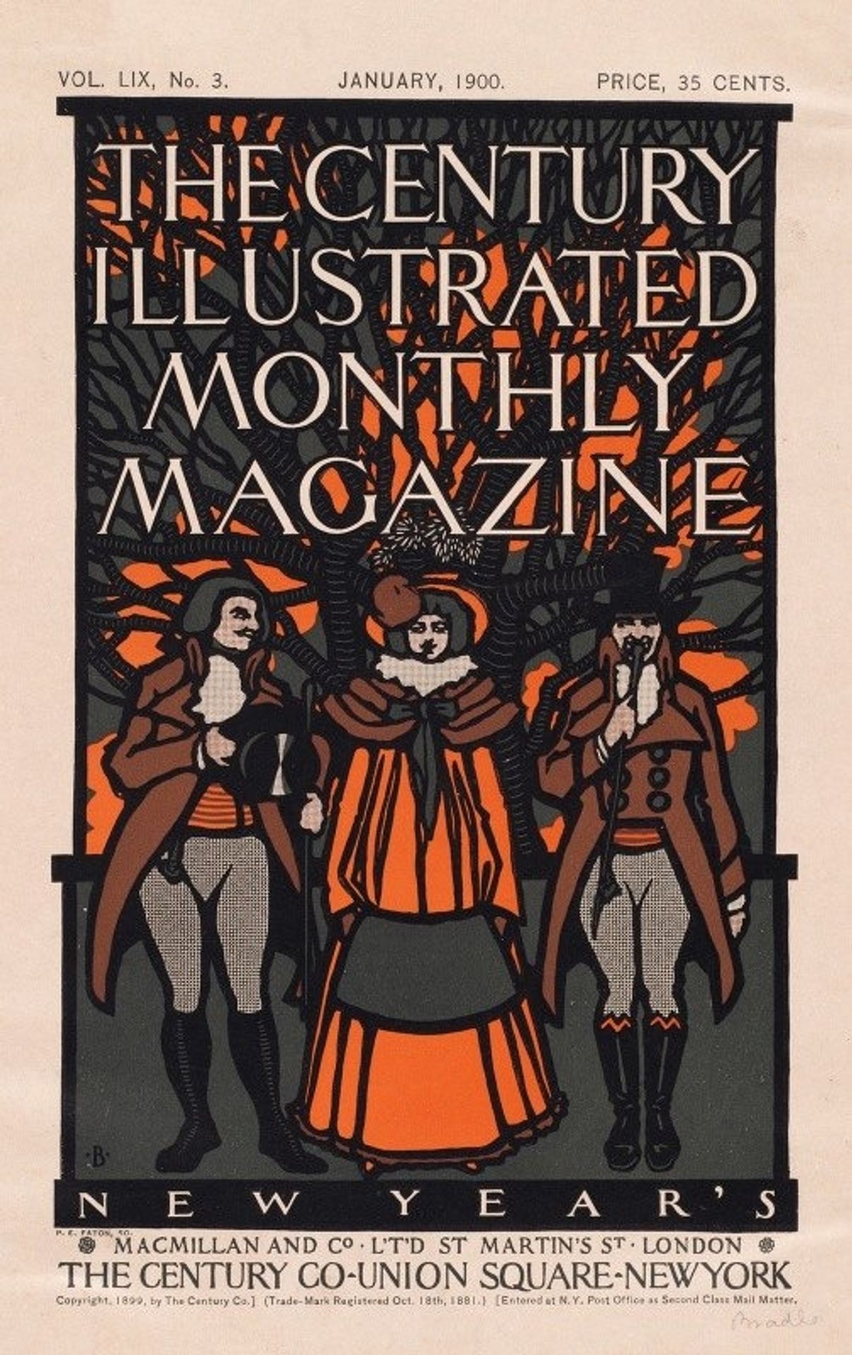 The century illustrated monthly magazine, New Year’s by Will Bradley