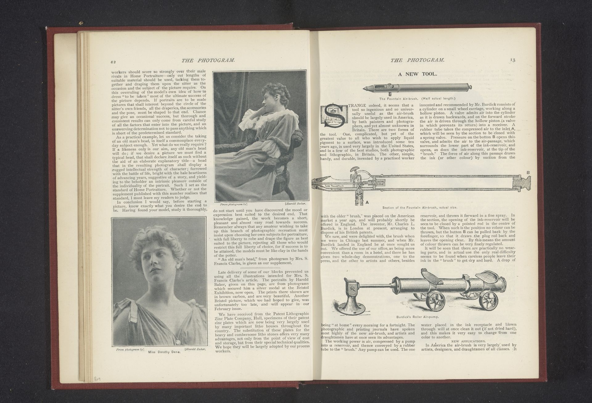 Portret van Dorothy Dene by Harold Baker