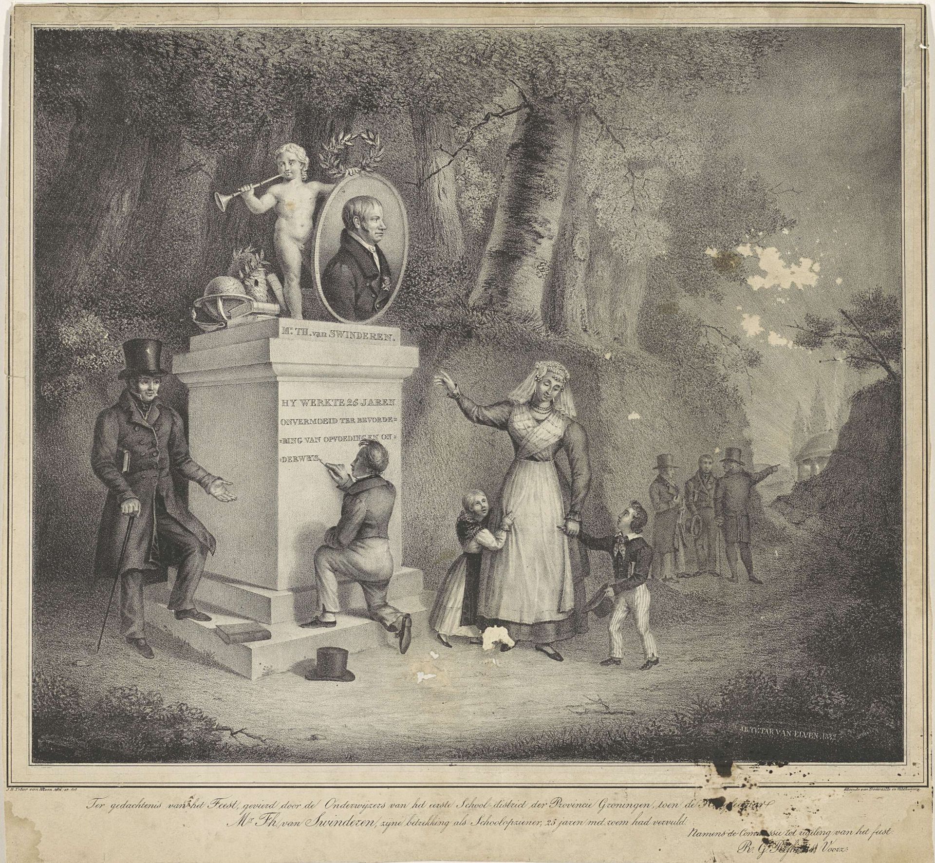 Monument voor Theodorus van Swinderen by Jan Baptist Tetar van Elven