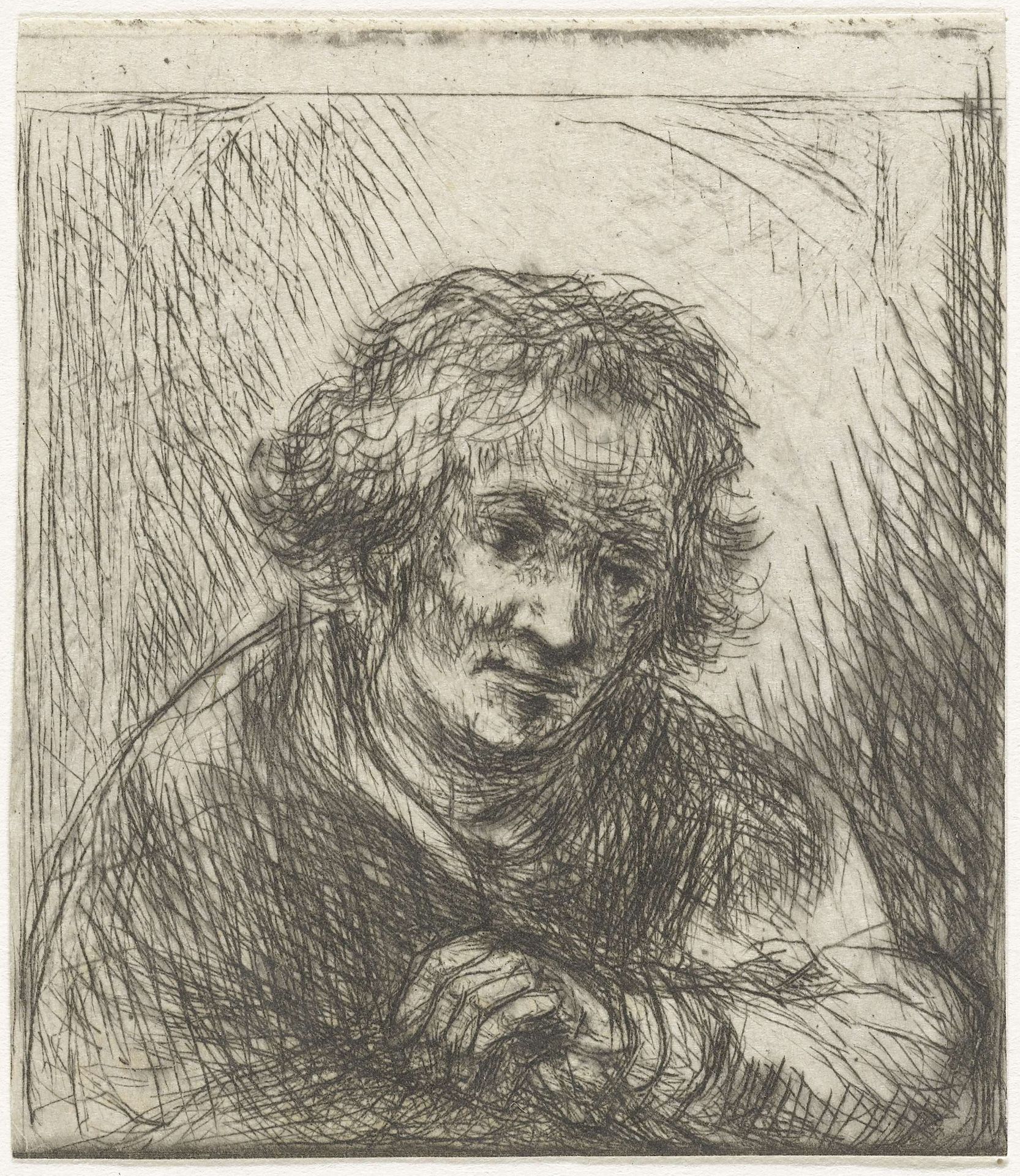 Oude vrouw by Jan Chalon