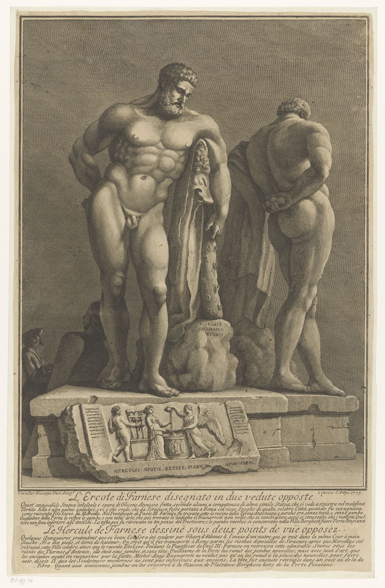 Hercules Farnese by Giuseppe Vasi