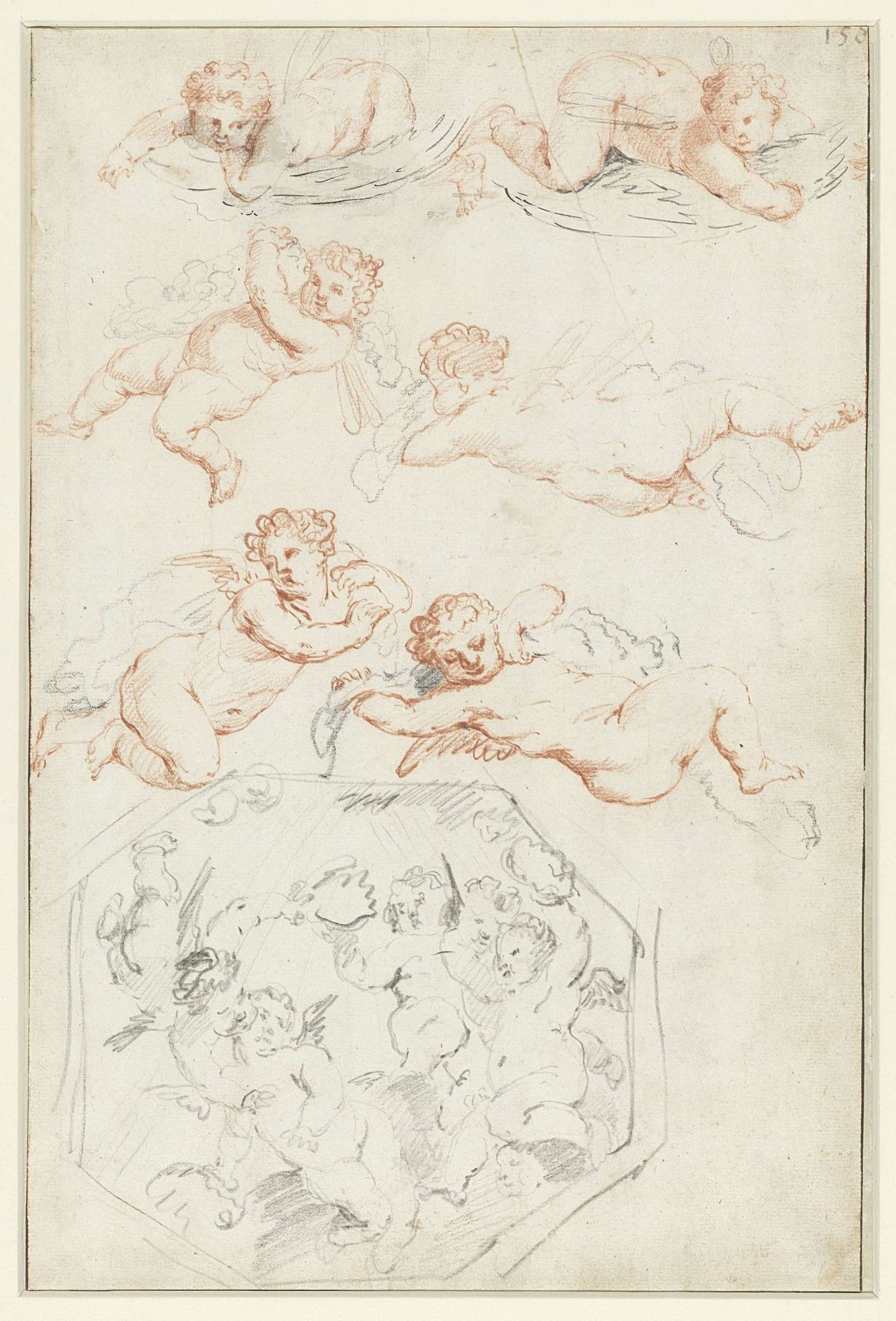 Studies van putti by Anonymous