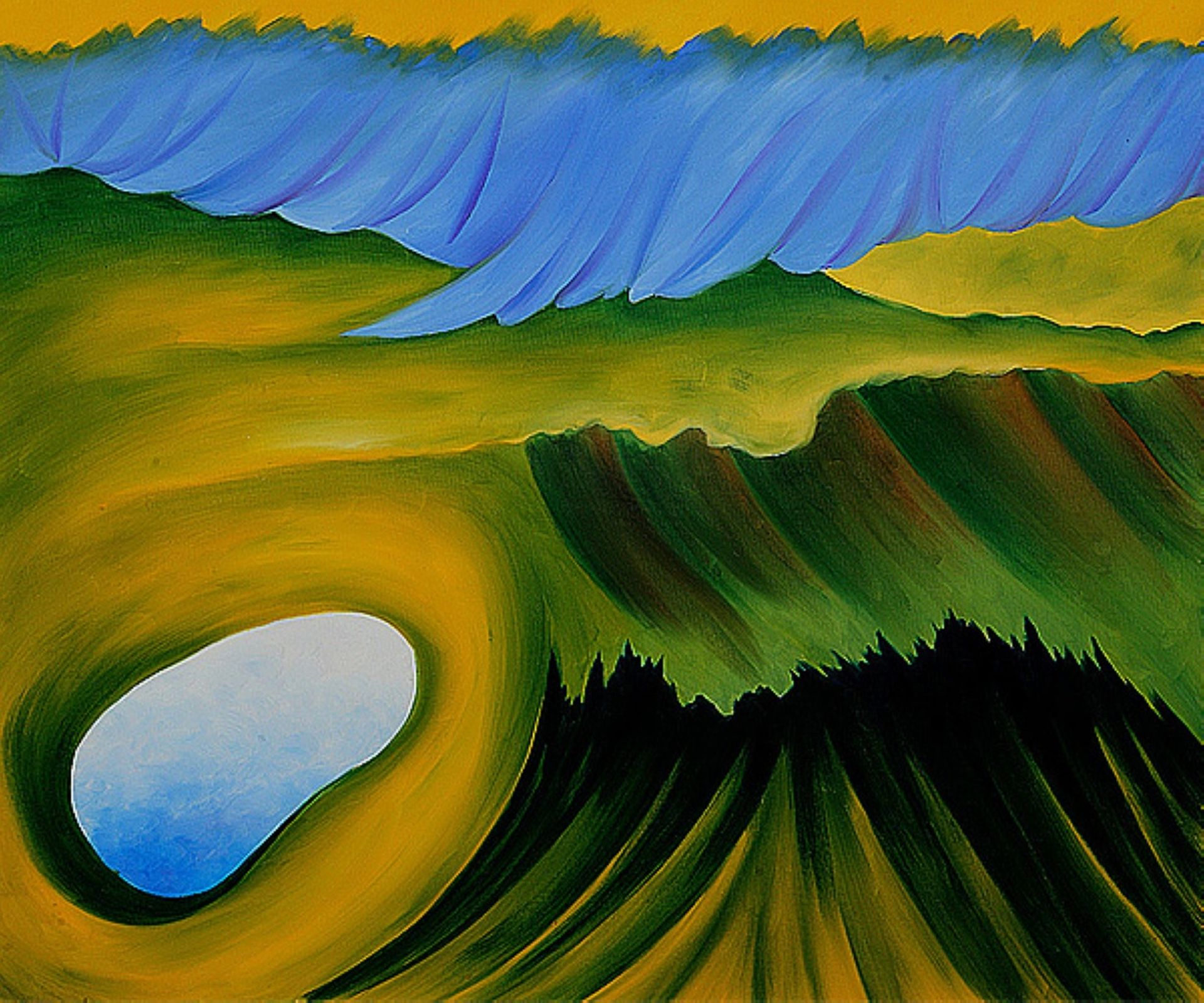 Mountains and Lake by Georgia O'Keeffe