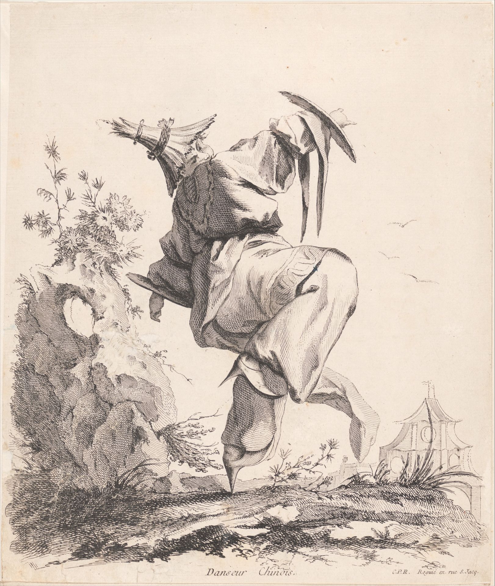 Chinese Dancer, from Livre de Chinois (Book of Chinoiserie) by Francois Boucher