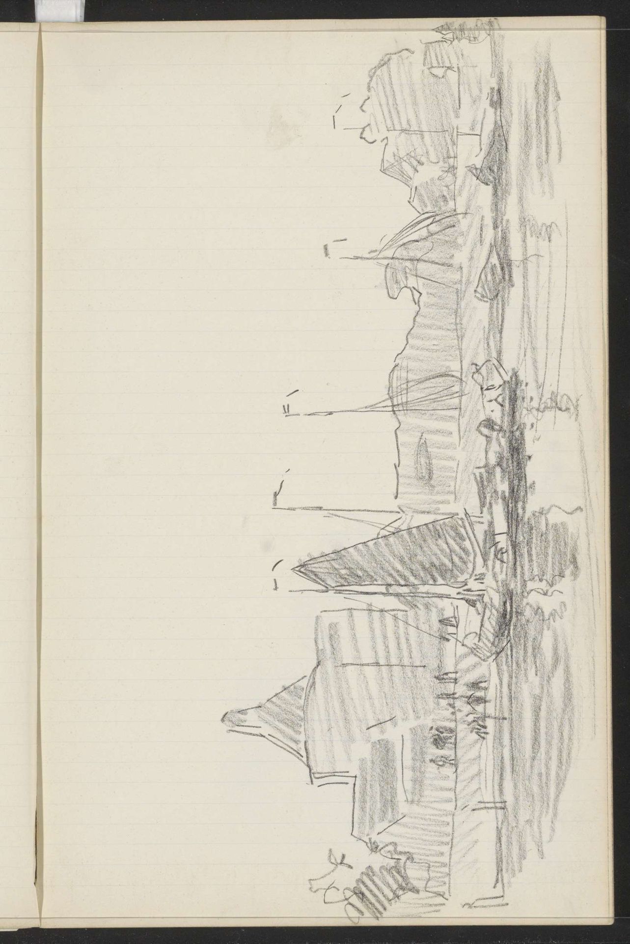 Gezicht op Enkhuizen aan het water vanaf het Hoofd by Willem Bastiaan Tholen