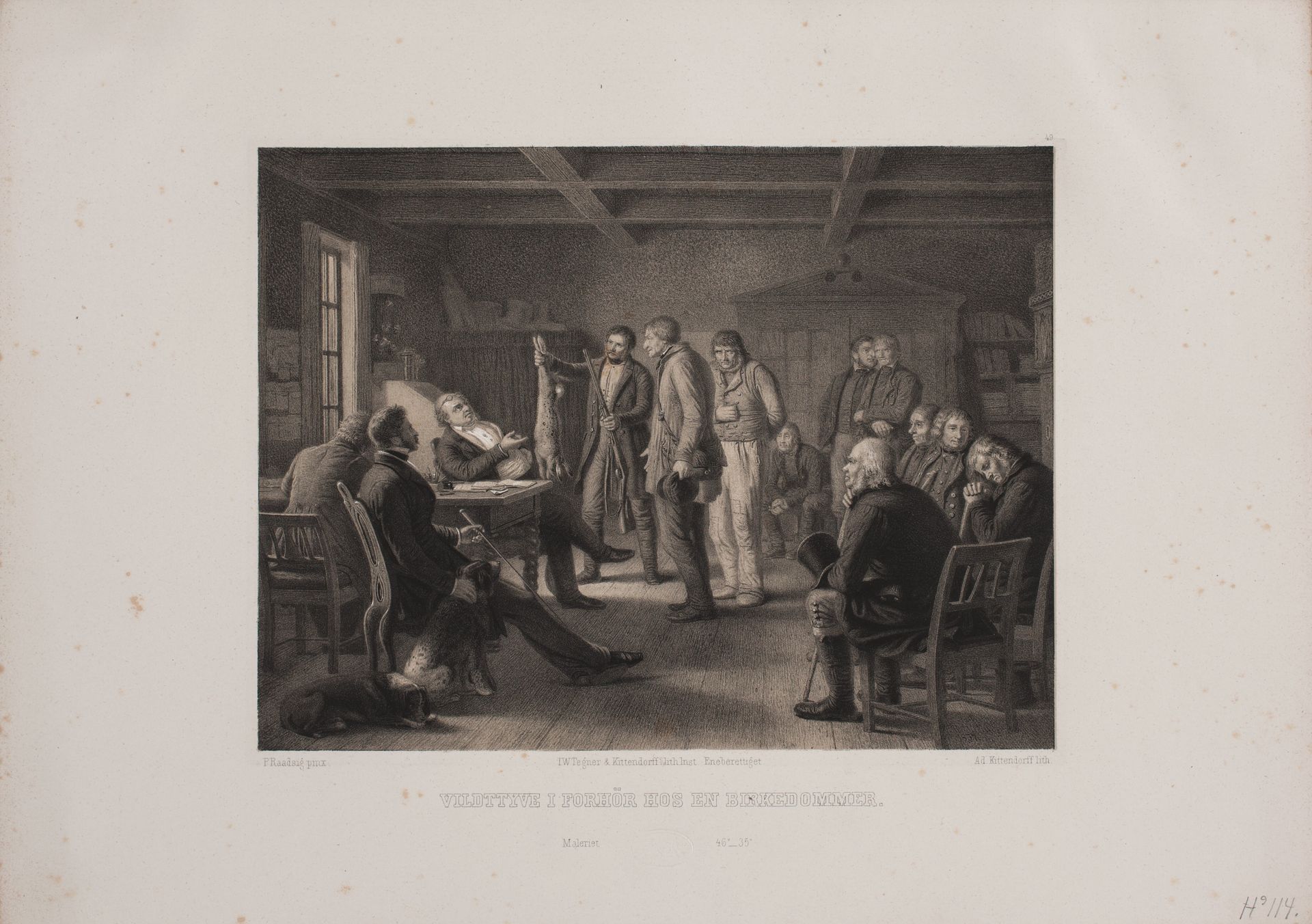 Vildtyve i forhør hos en birkedommer by Adolph Kittendorff