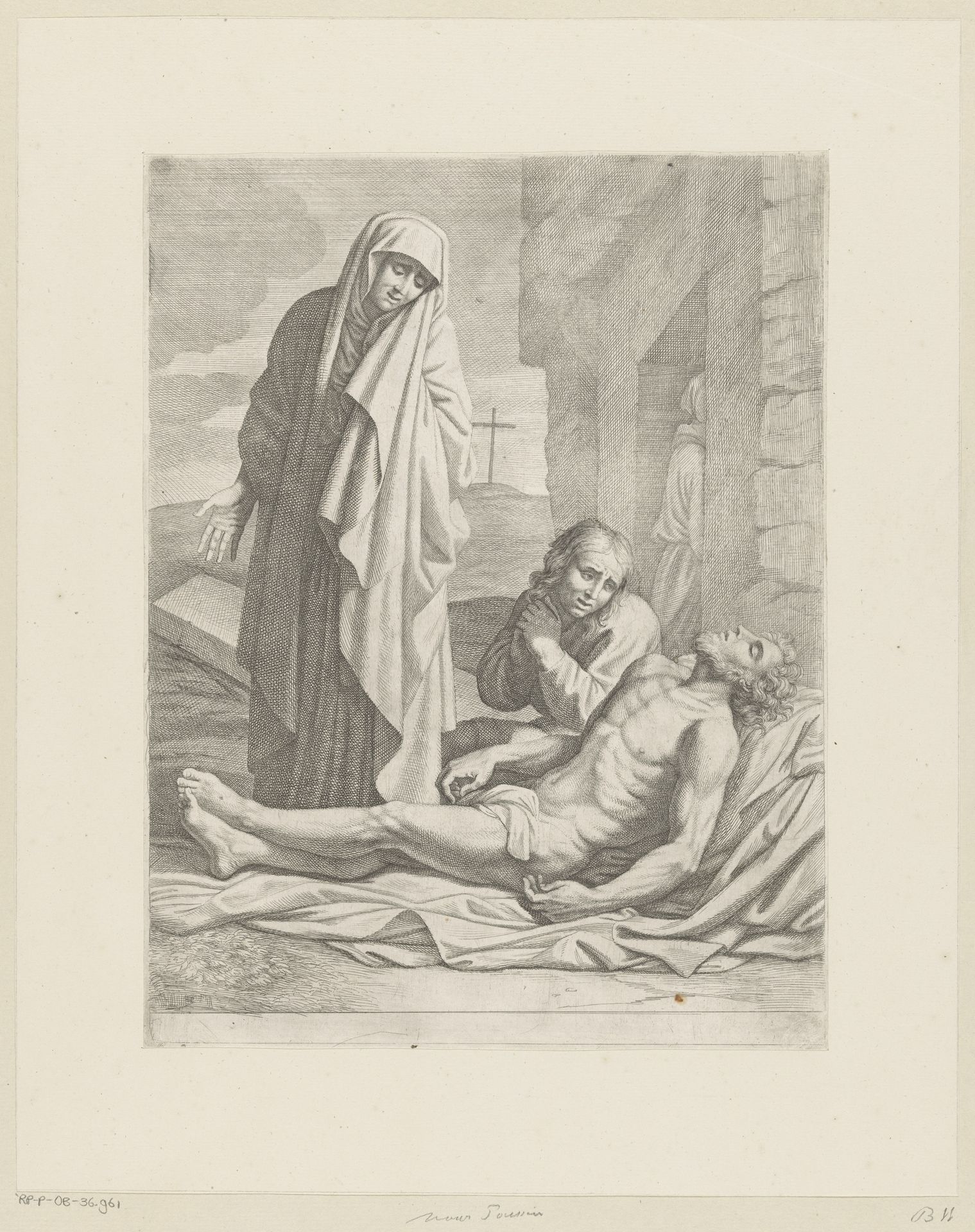 Bewening van Maria en Johannes by Pietro del Po