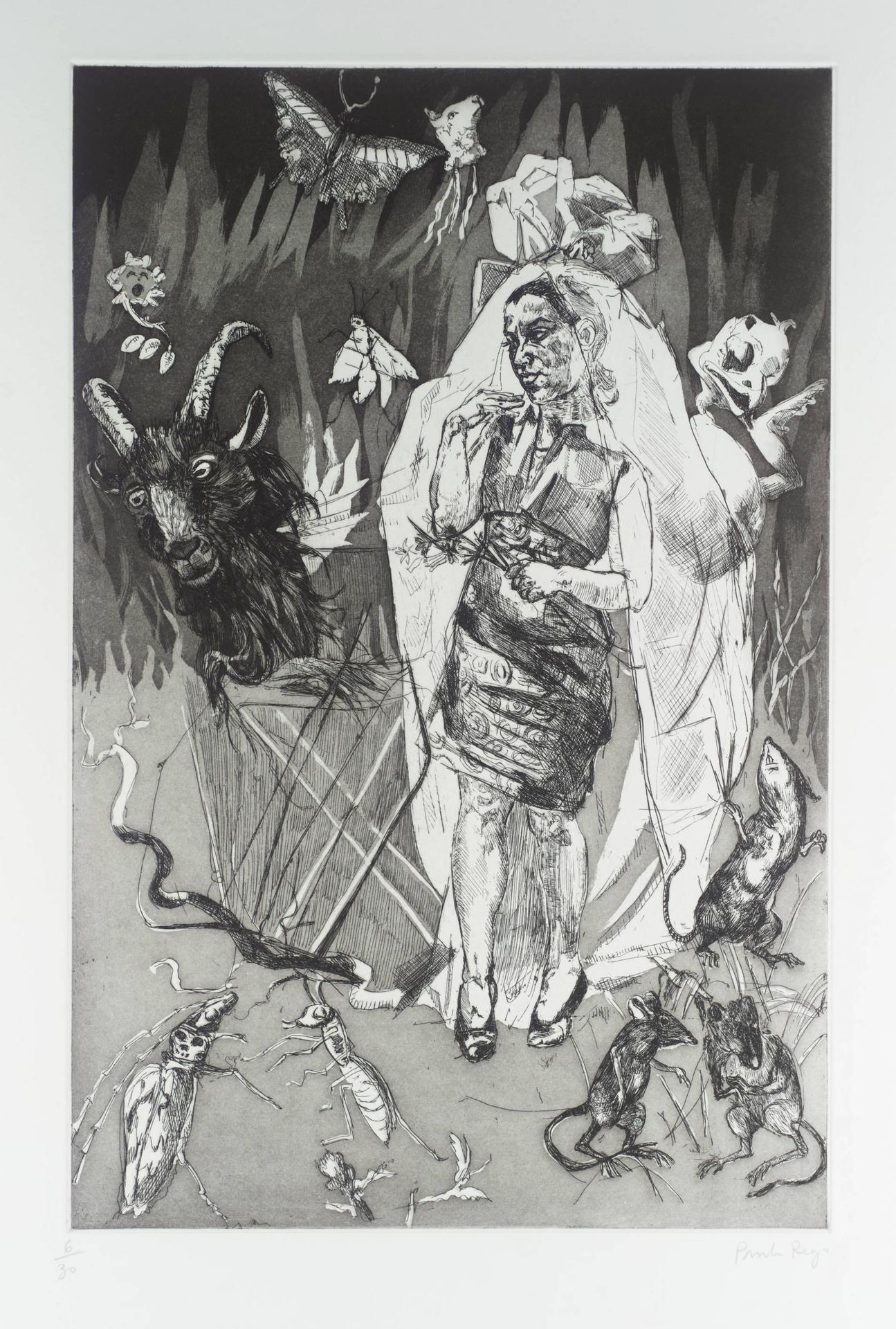 Straw Burning by  Paula Rego