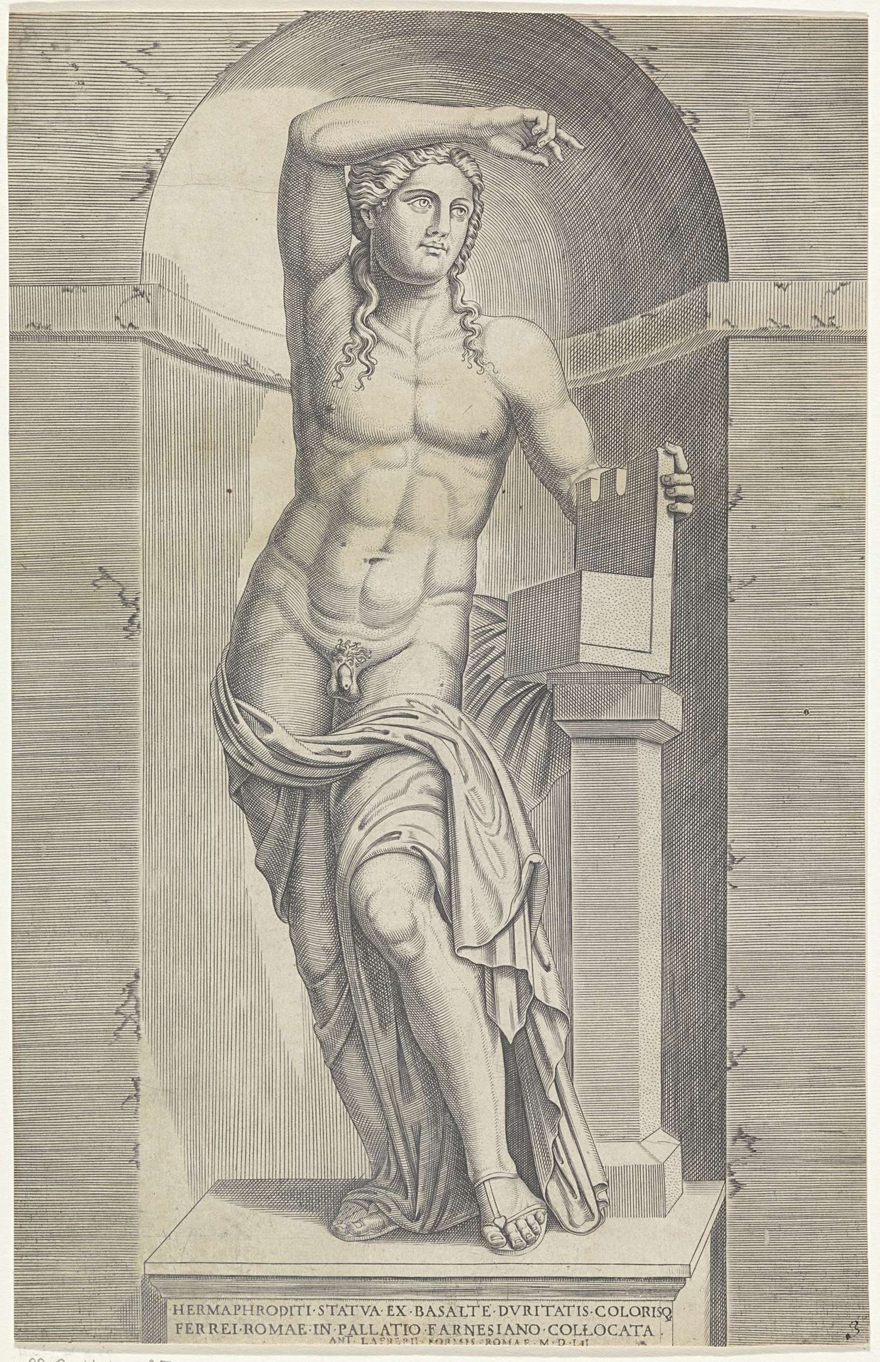 Beeld van een mannelijk naakt, vermoedelijk Apollo Lyceus by Anonymous