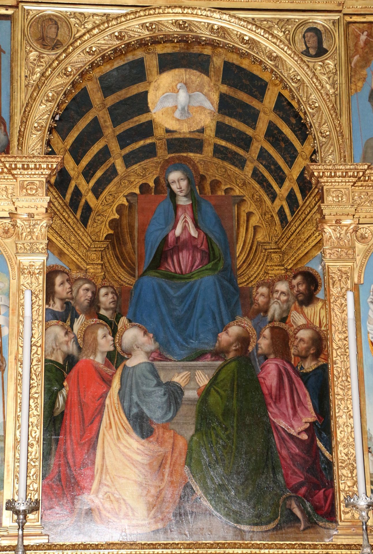 Polyptych in Santo Spirito (Bergamo), detail by Ambrogio Bergognone