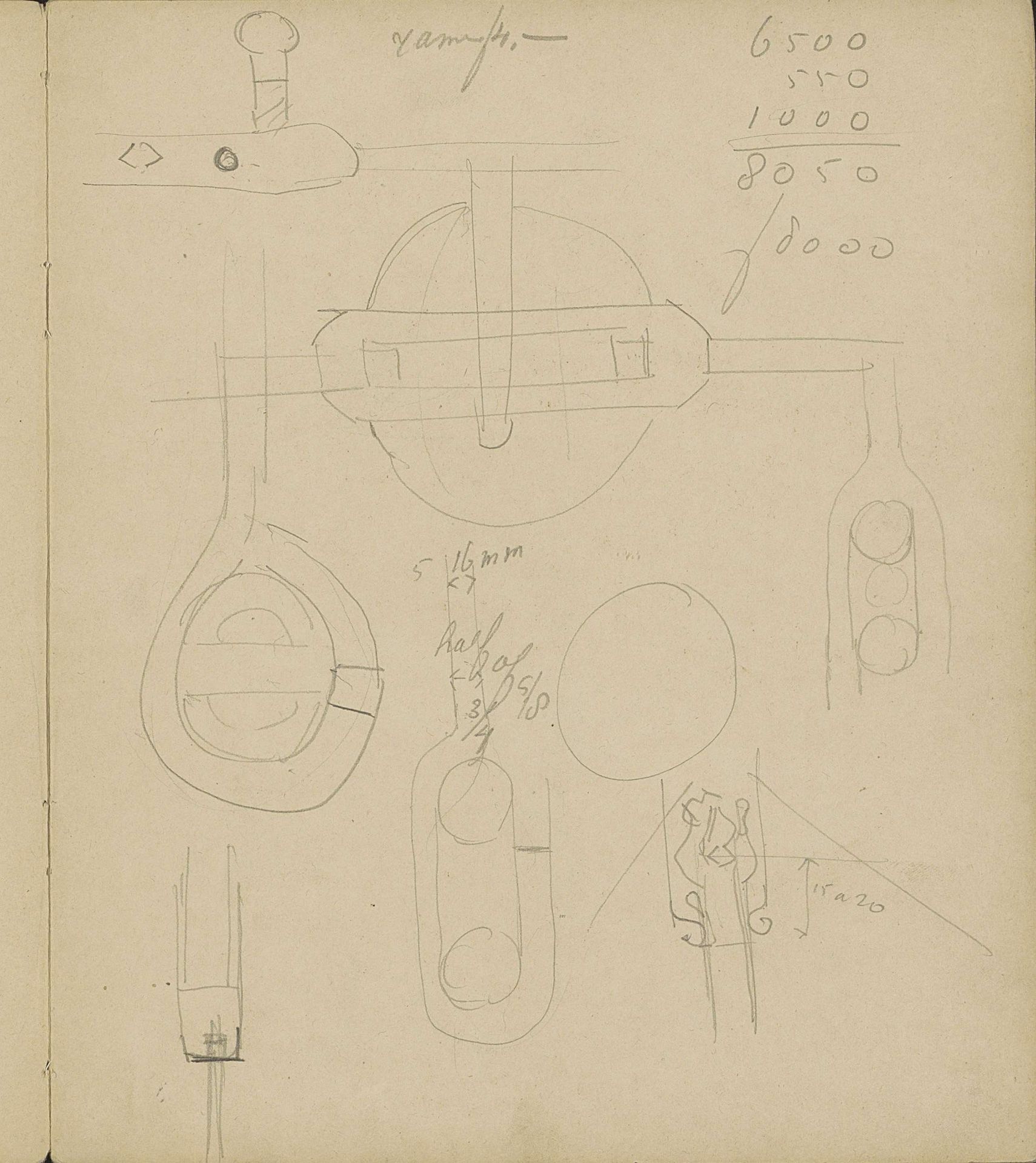 Studies by Carel Adolph Lion Cachet