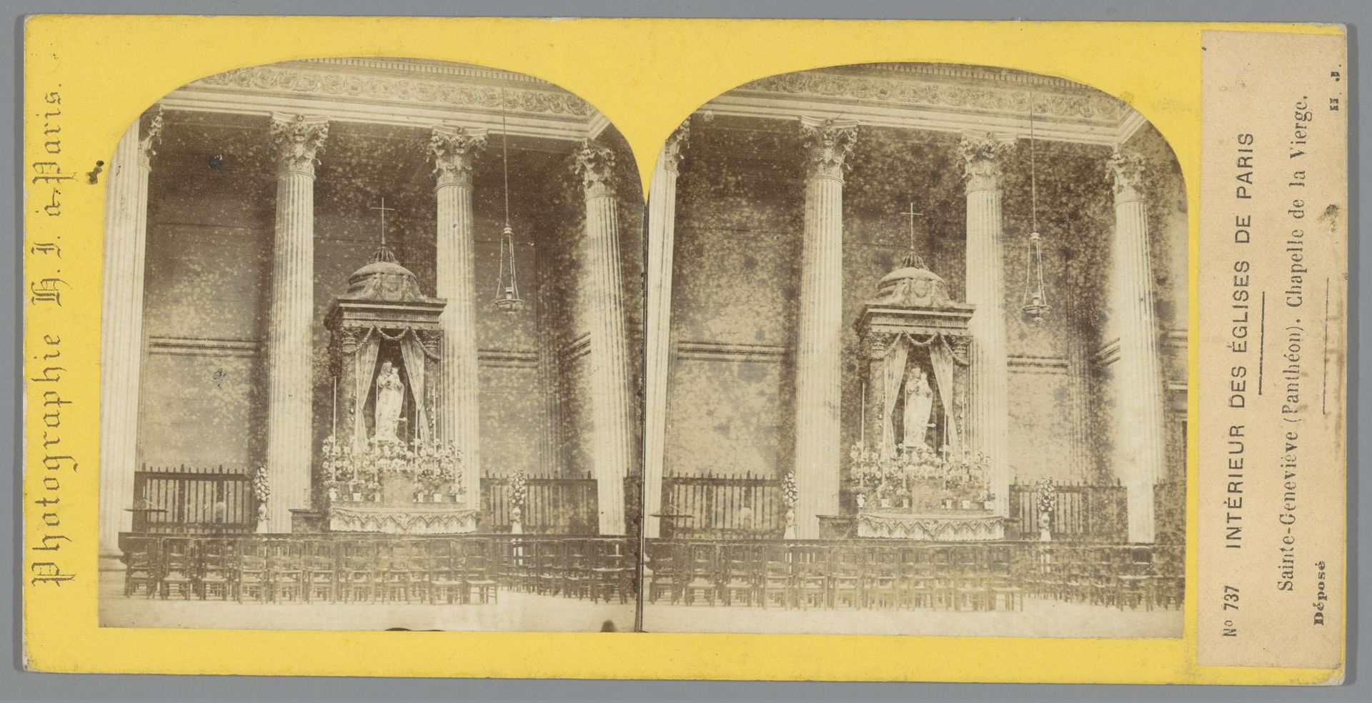 Interieur van het Panthéon in Parijs by Hippolyte Jouvin