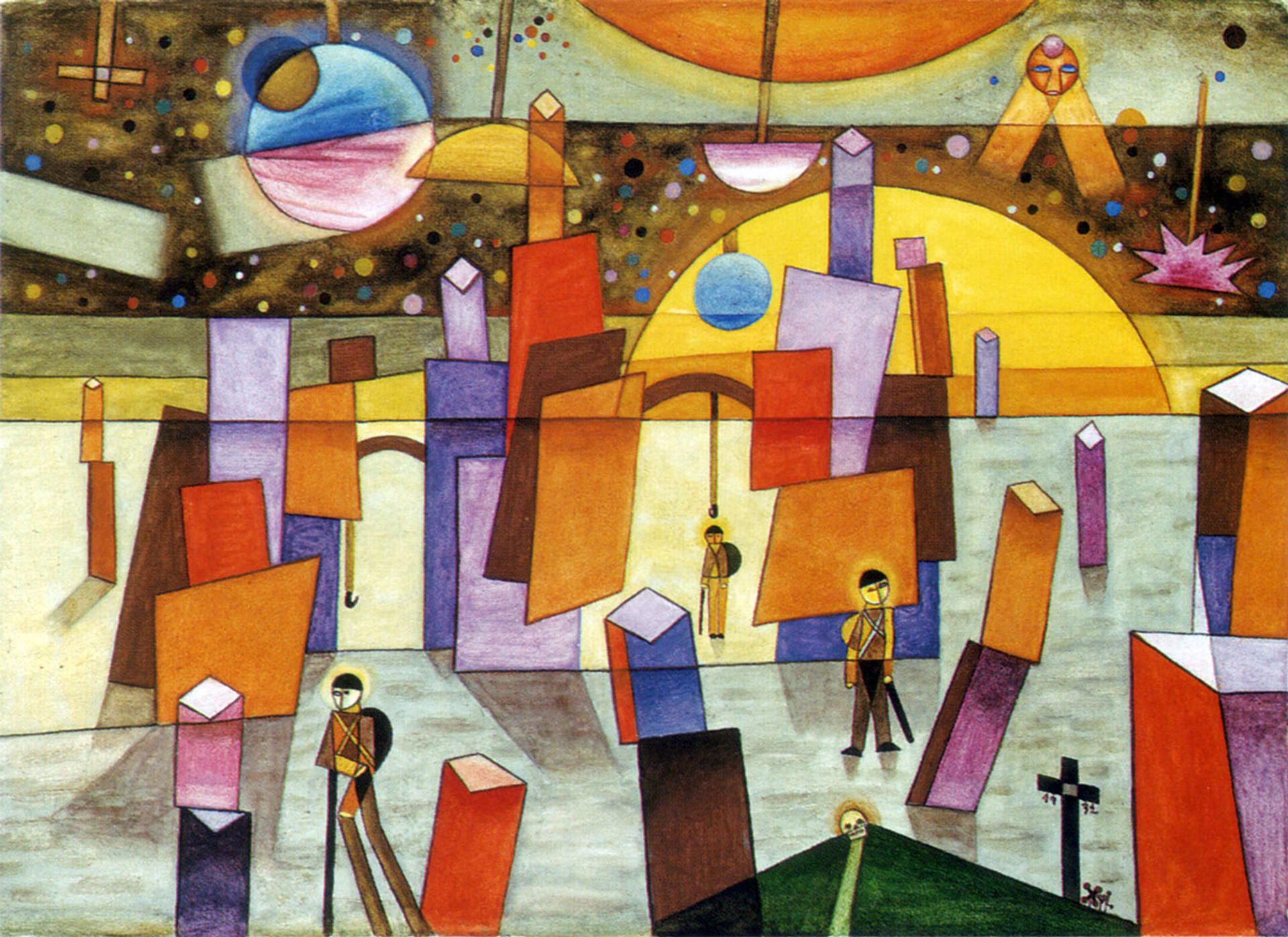 Palacios en Bría by Xul Solar