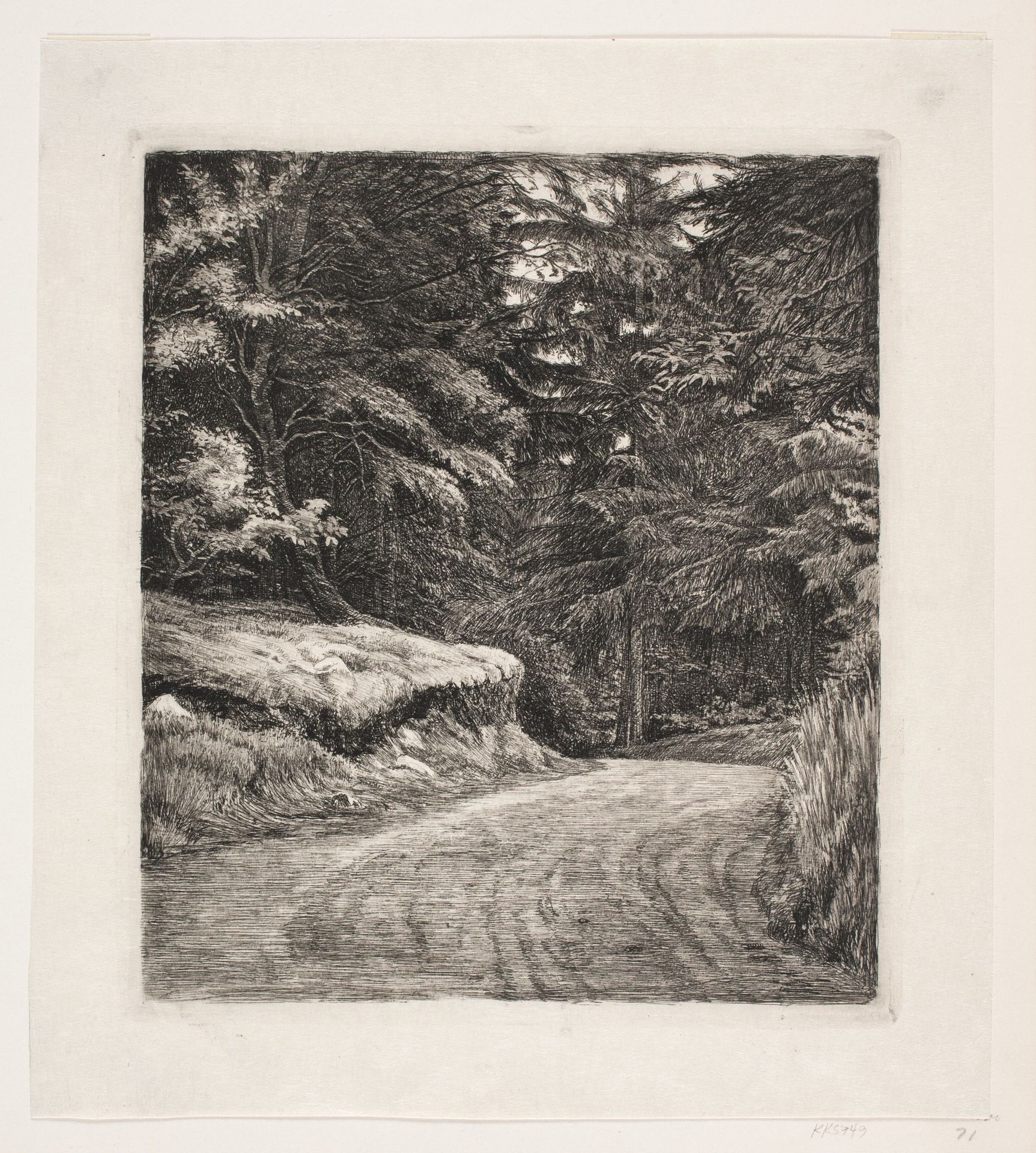 Vejen i Granskoven by Carl Bloch