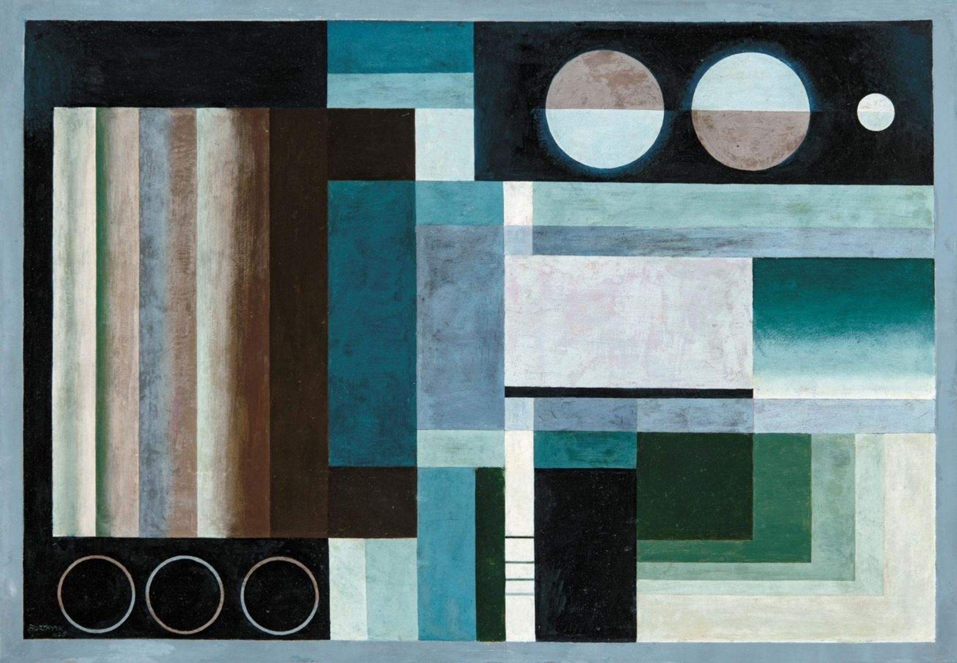 Bortnyik Sándor, Geometrikus Kompozicio 1925 by Sandor Bortnyik