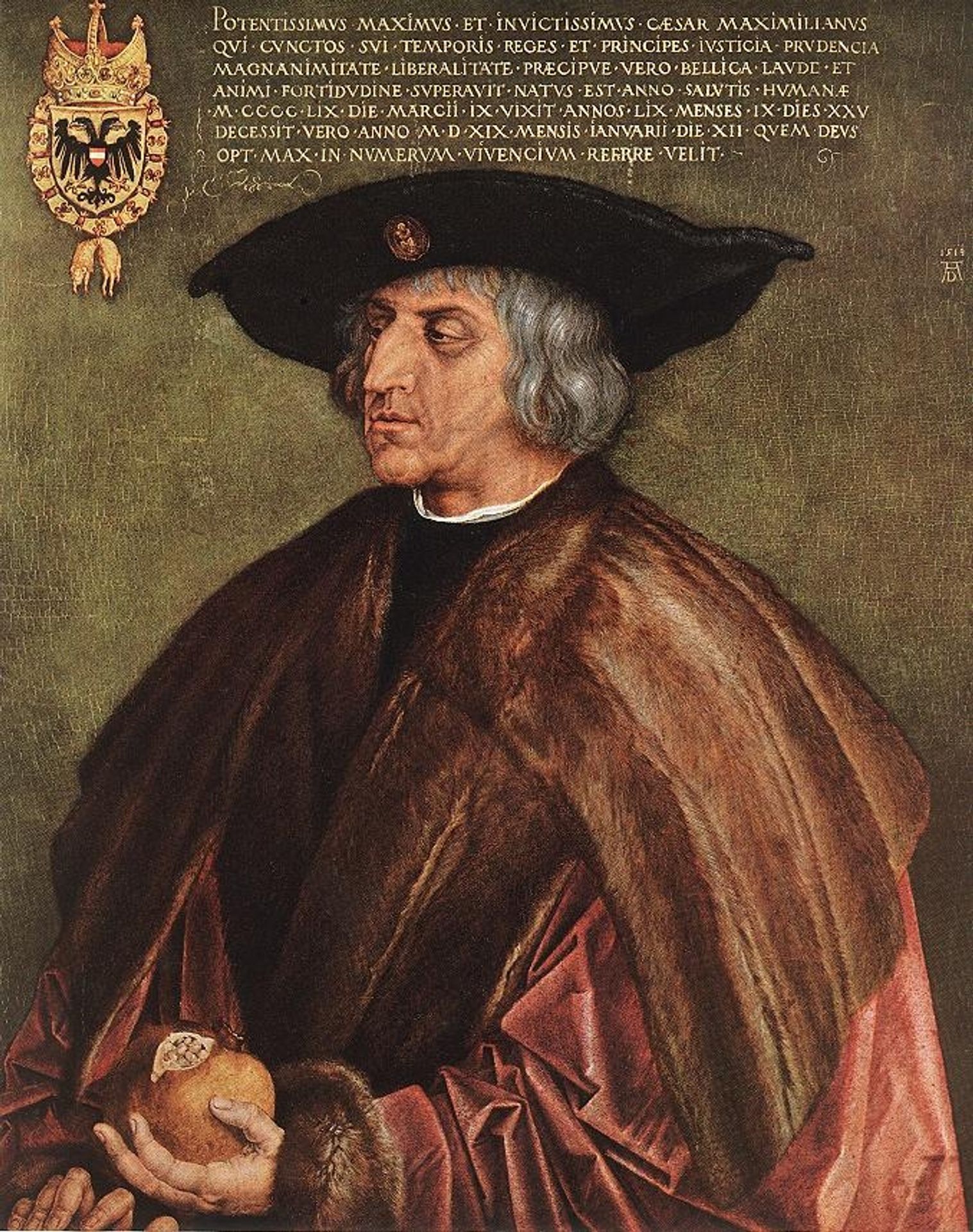 Portrait of Emperor Maximilian I by Albrecht Durer
