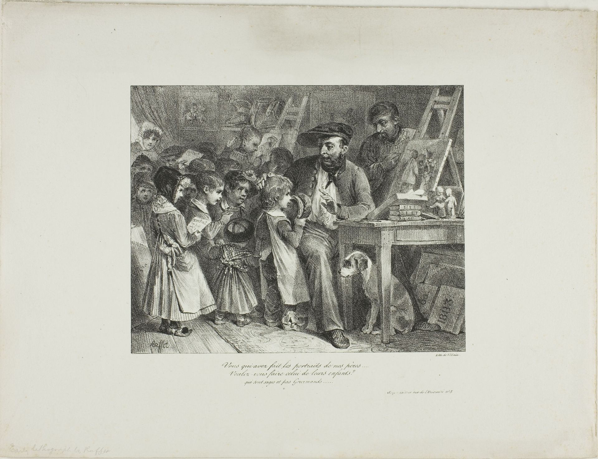 You who have made portraits of our fathers... would you make them of their children? by Auguste Raffet