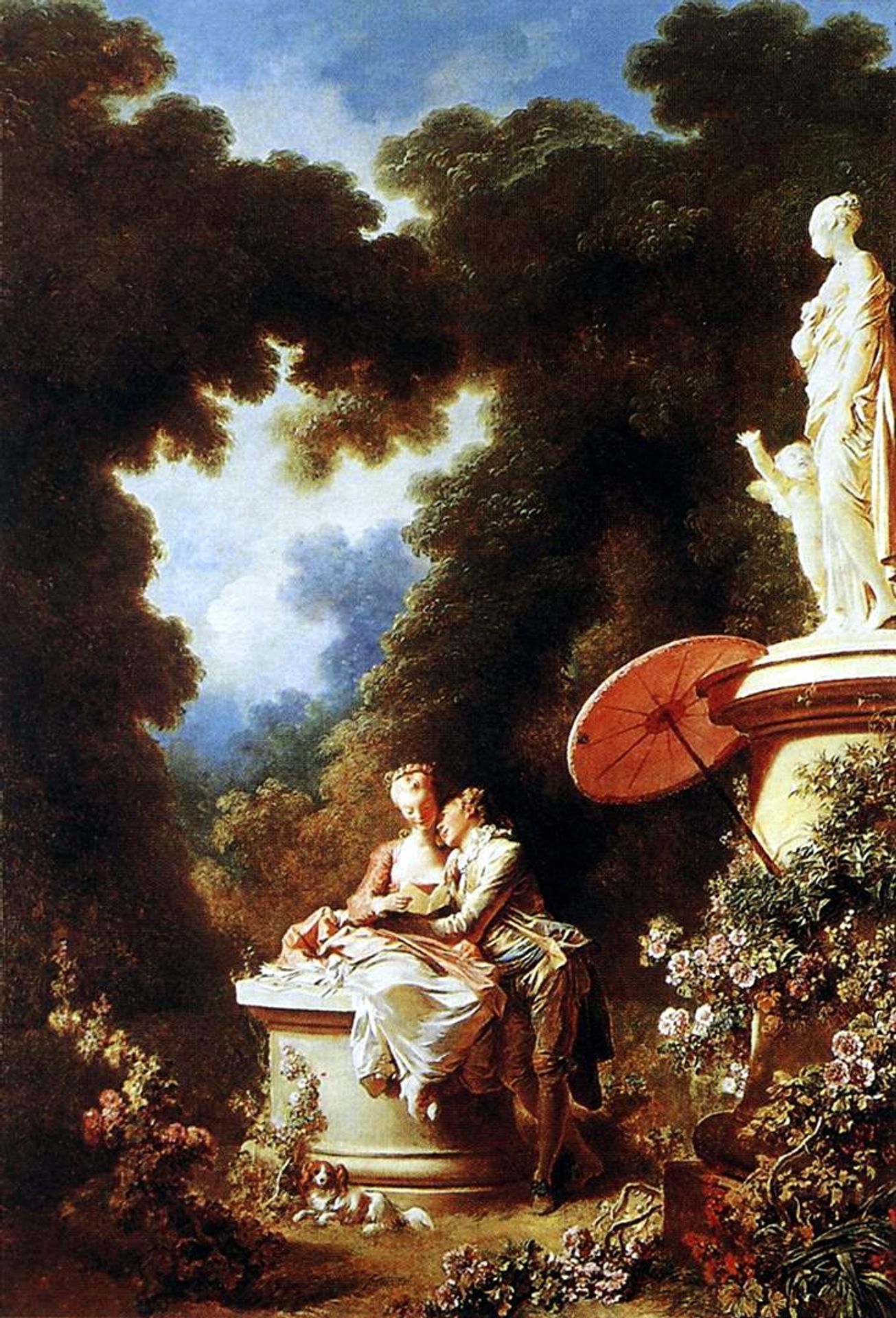 The Confession of Love by Jean-Honoré Fragonard