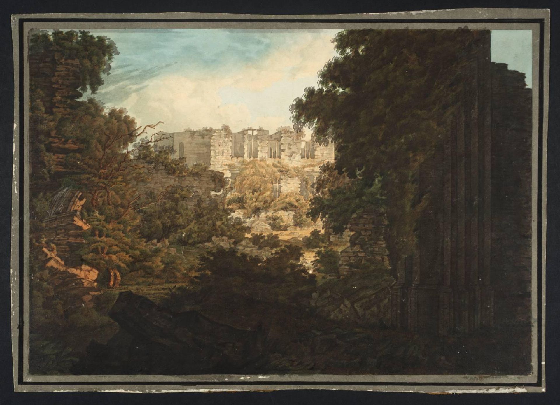 Kenilworth Castle by British School 18th century