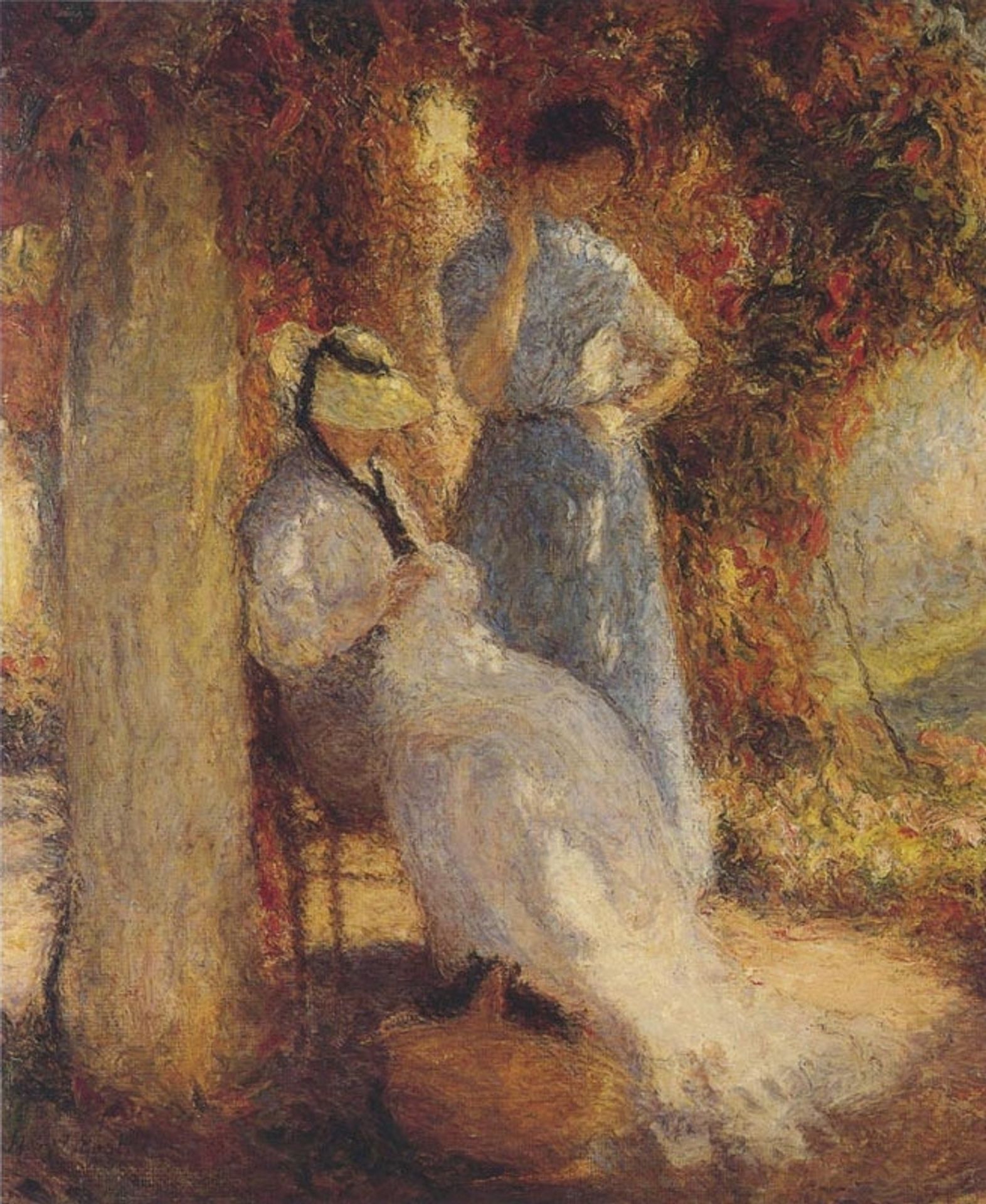 Sewing at Marquayrol by Henri Martin