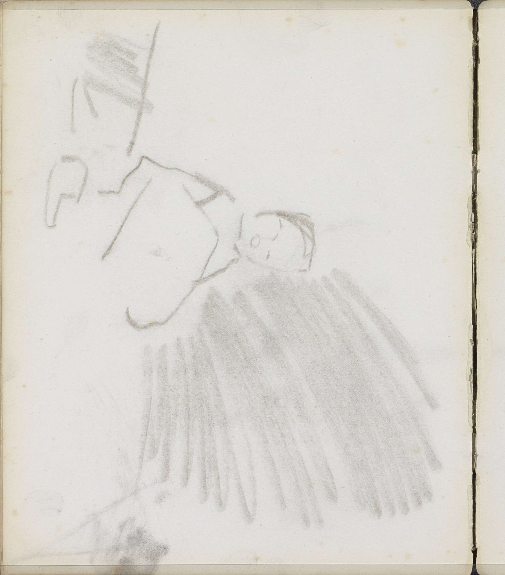 Figuur met een voorwerp in zijn handen by George Hendrik Breitner