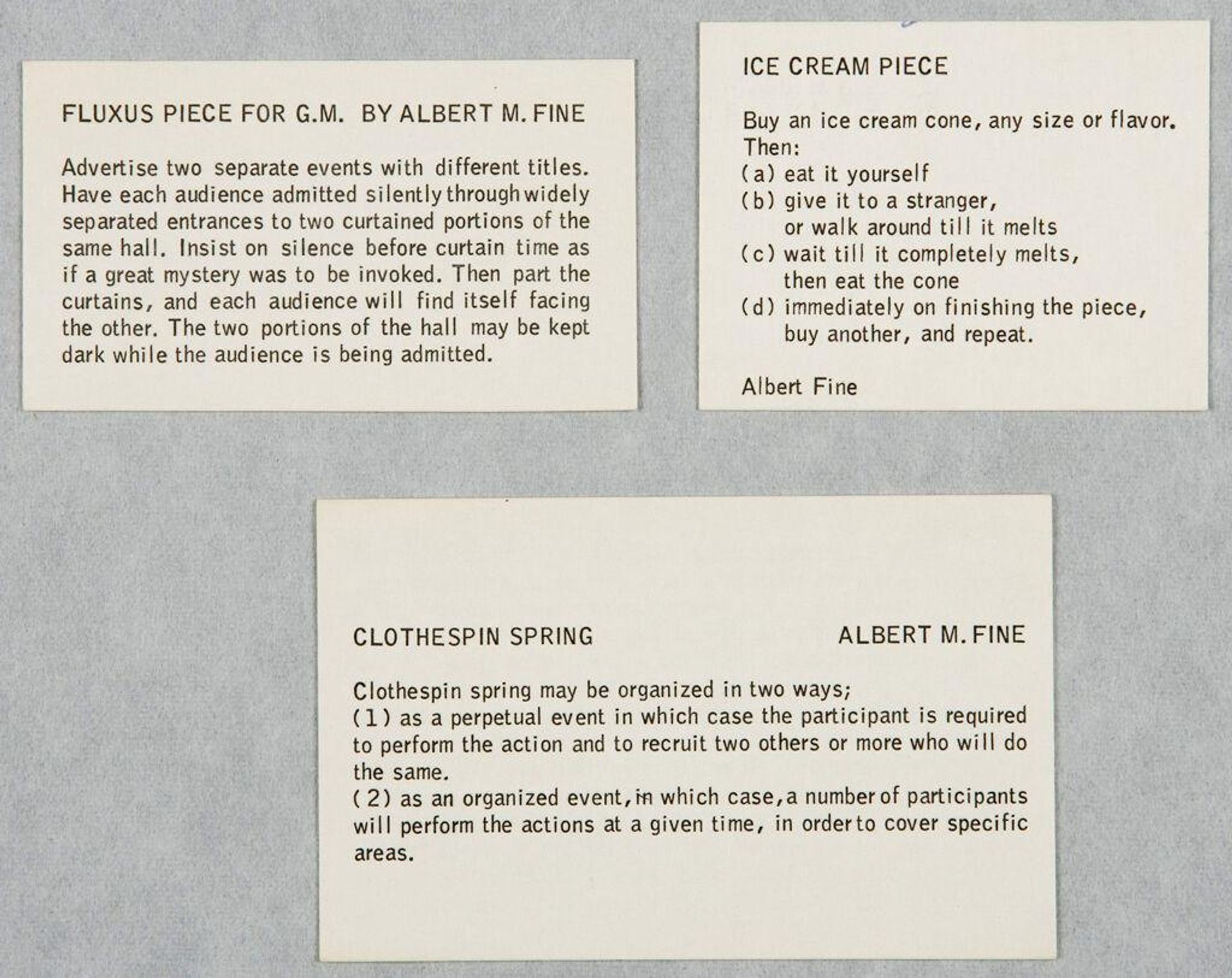 Three Scores by Albert M. Fine