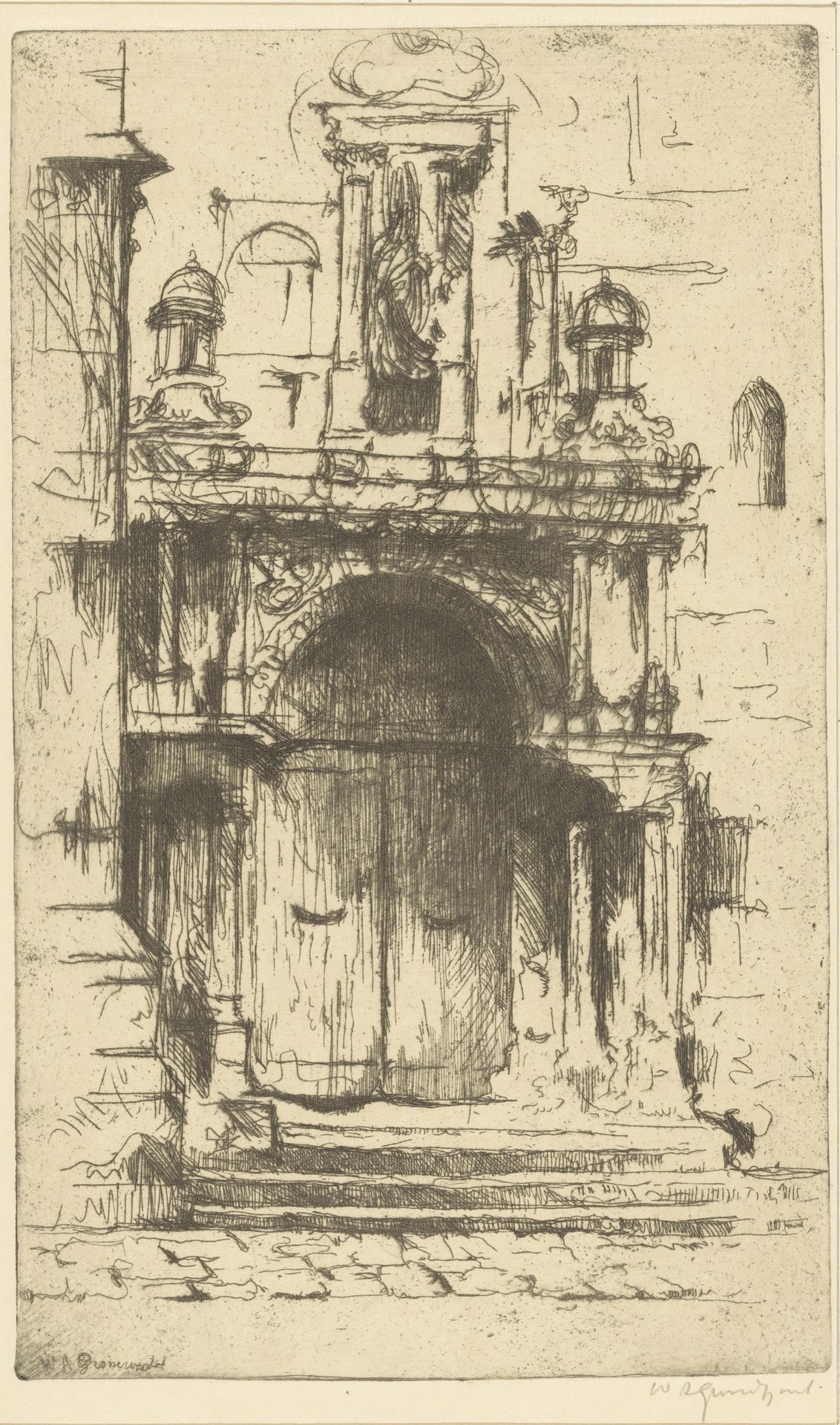 Église Saint-Aignan in Chartres by Willem Adrianus Grondhout