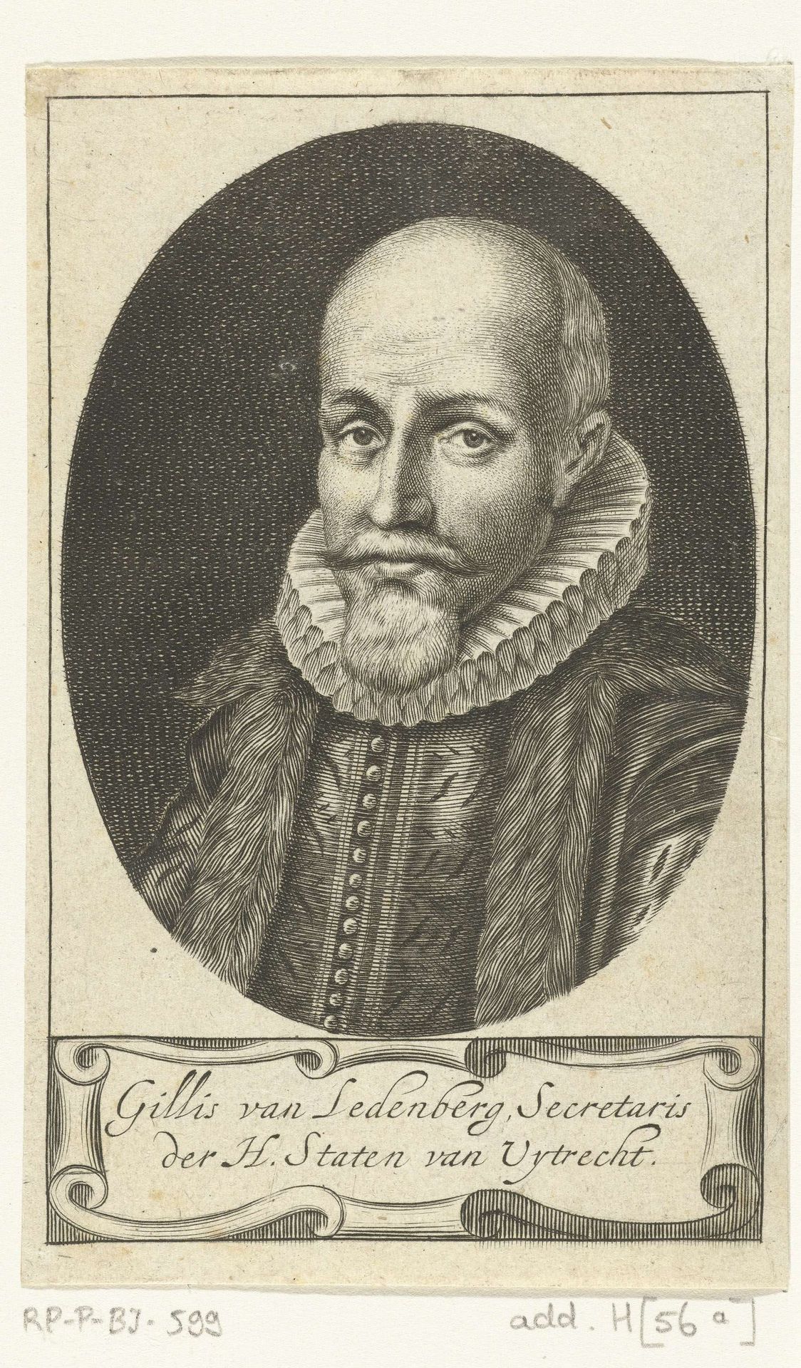 Portret van Gilles van Ledenberg by Hendrik Bary