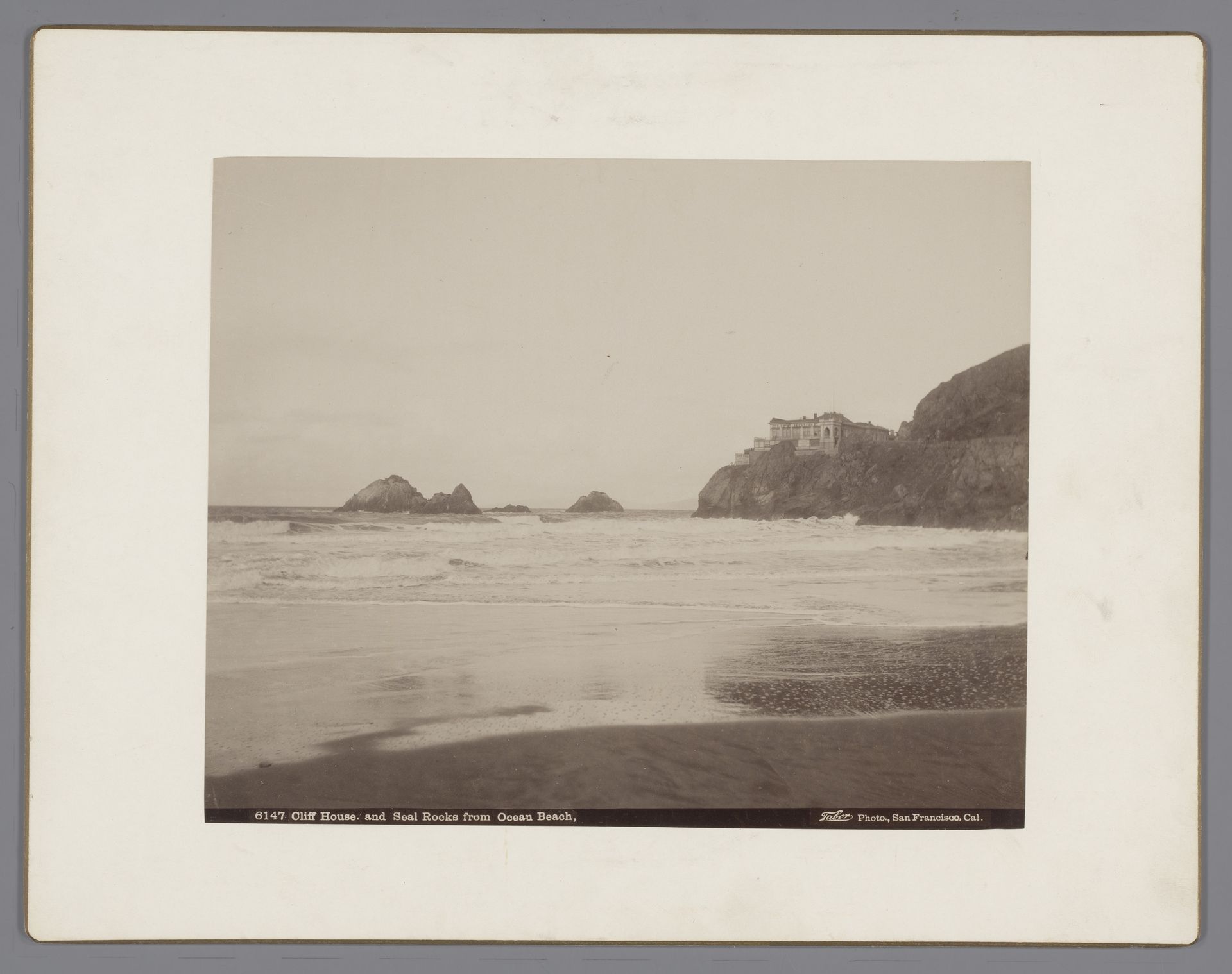 Huis op rots, Ocean Beach, California, Verenigde Staten by Isaiah West Taber