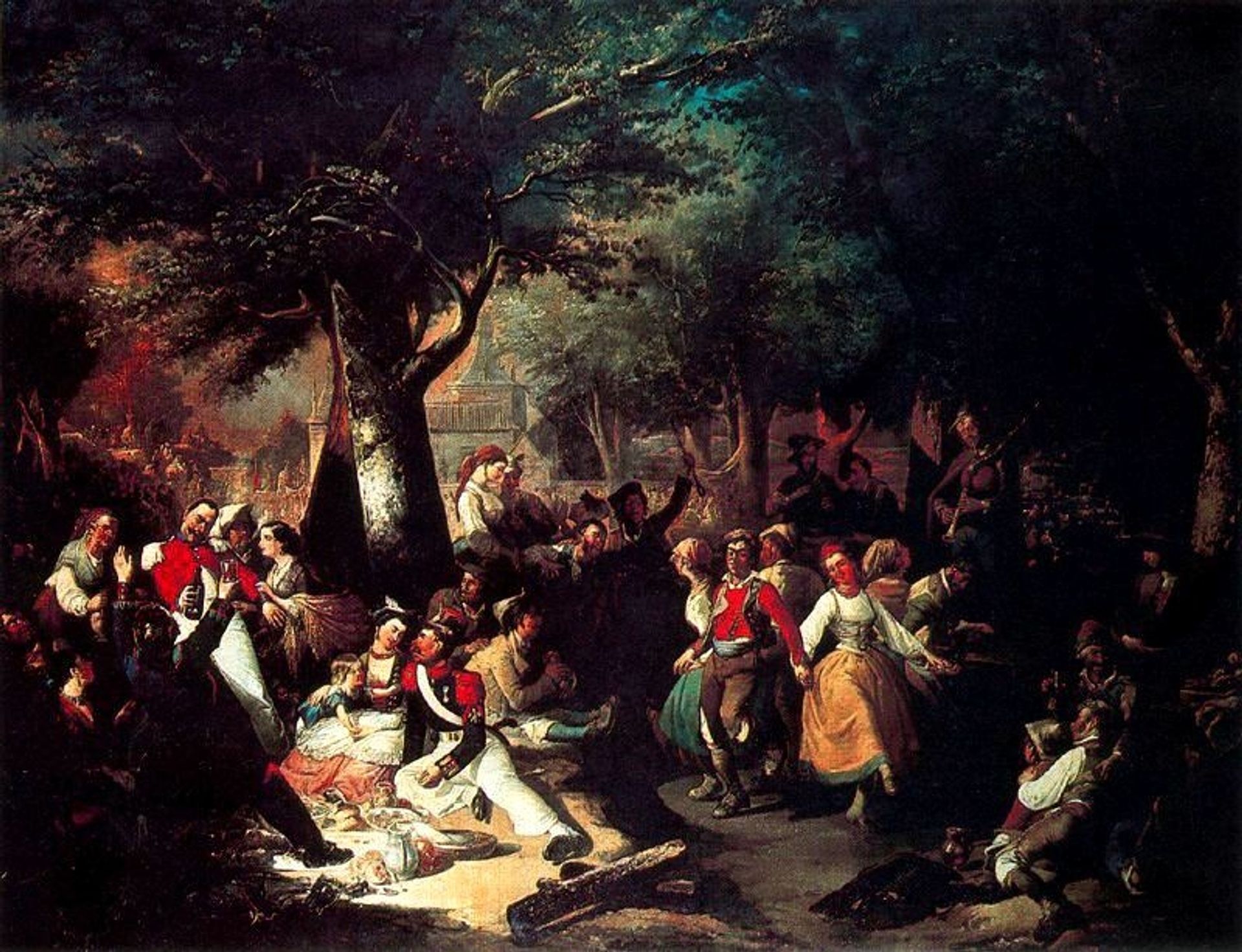 La romería de la Virgen del Puerto by Manuel Rodriguez de Guzman