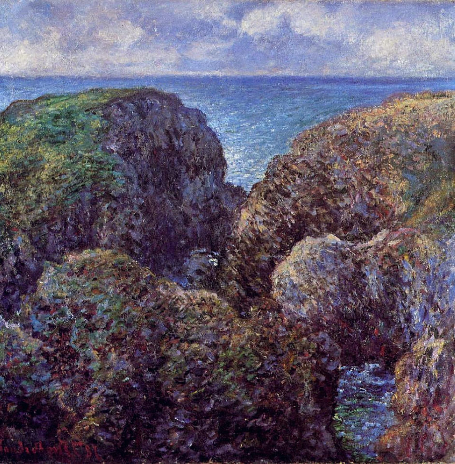 Group of Rocks at Port-Goulphar by Claude Monet