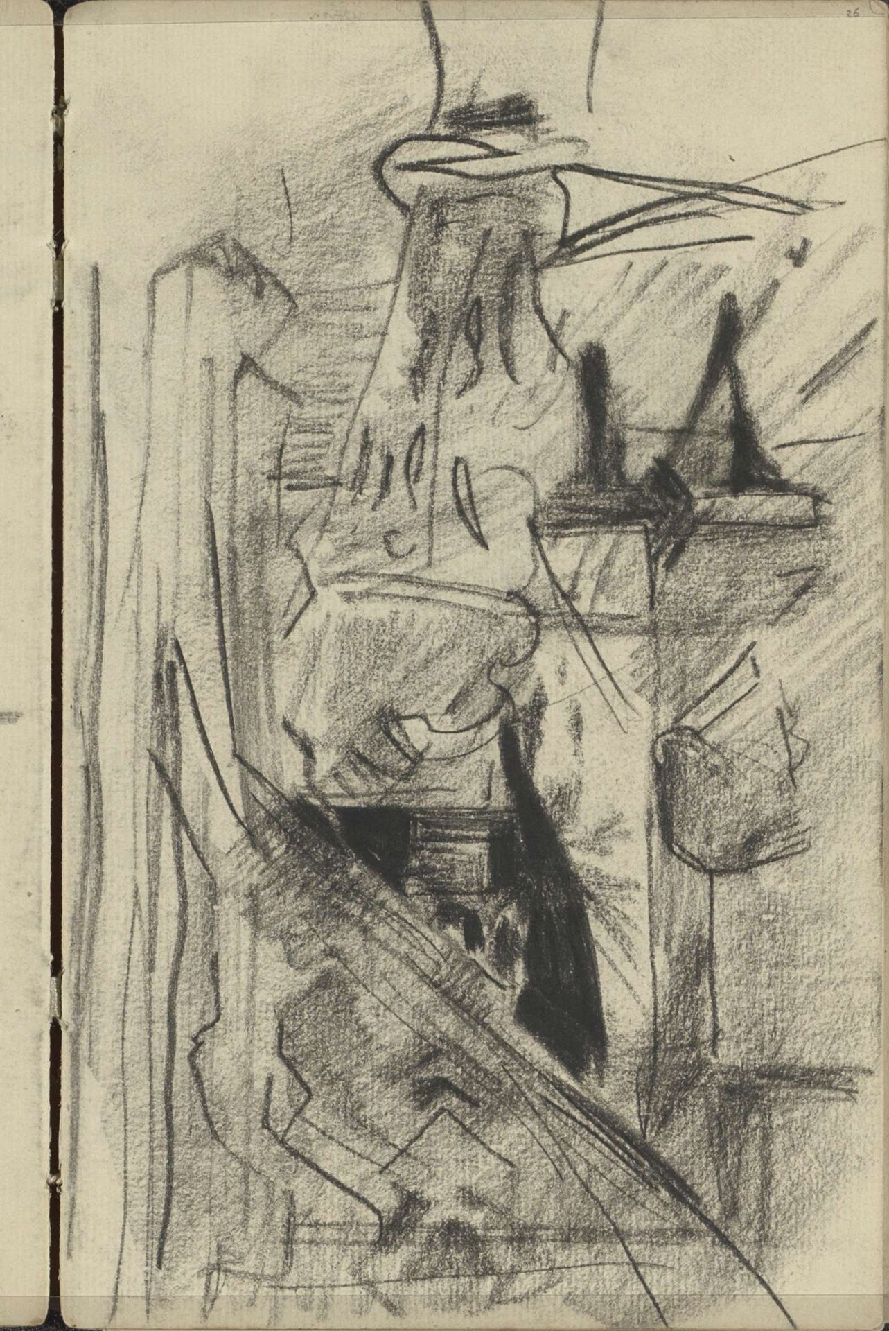 Man in een interieur by George Hendrik Breitner