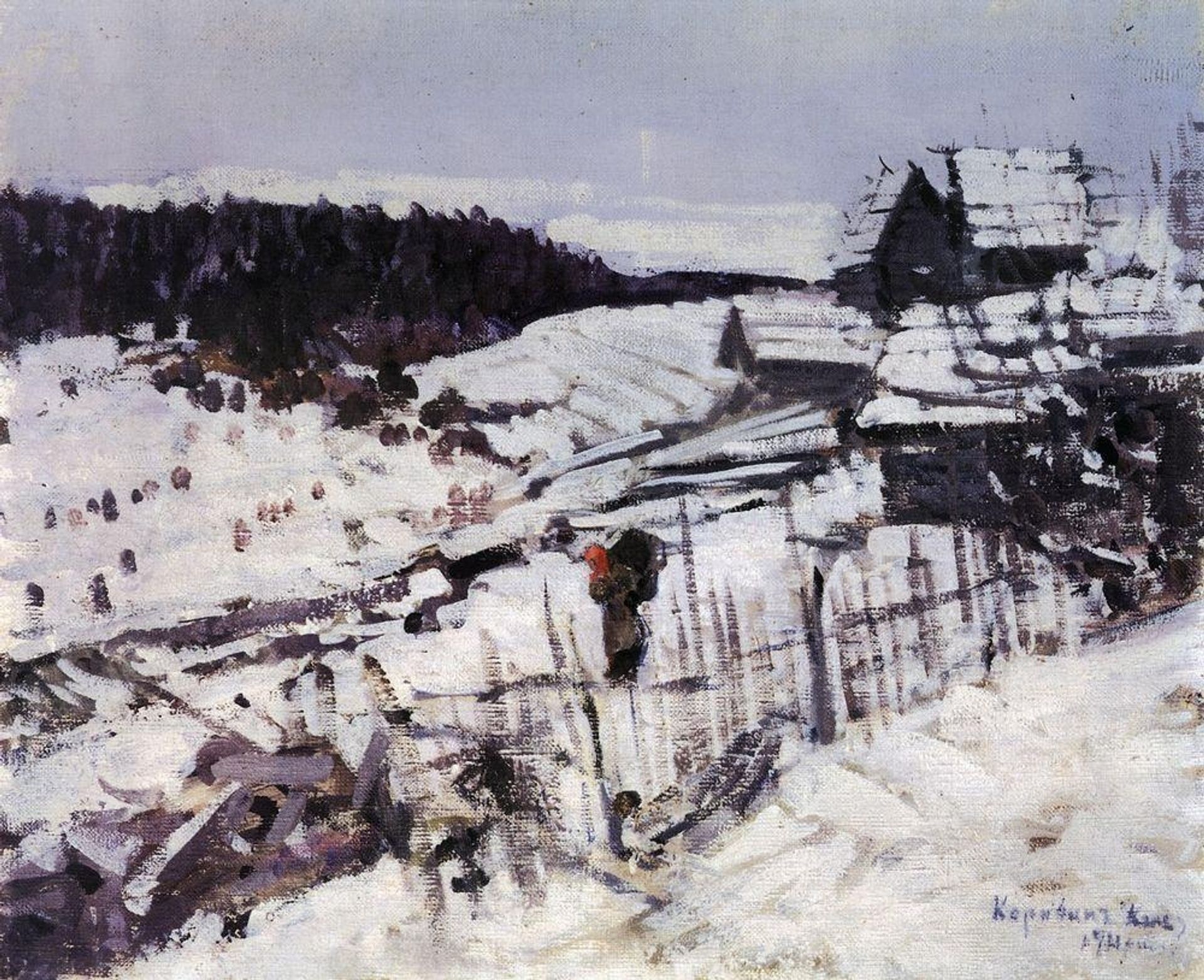 Winter by Konstantin Alexeevich Korovin