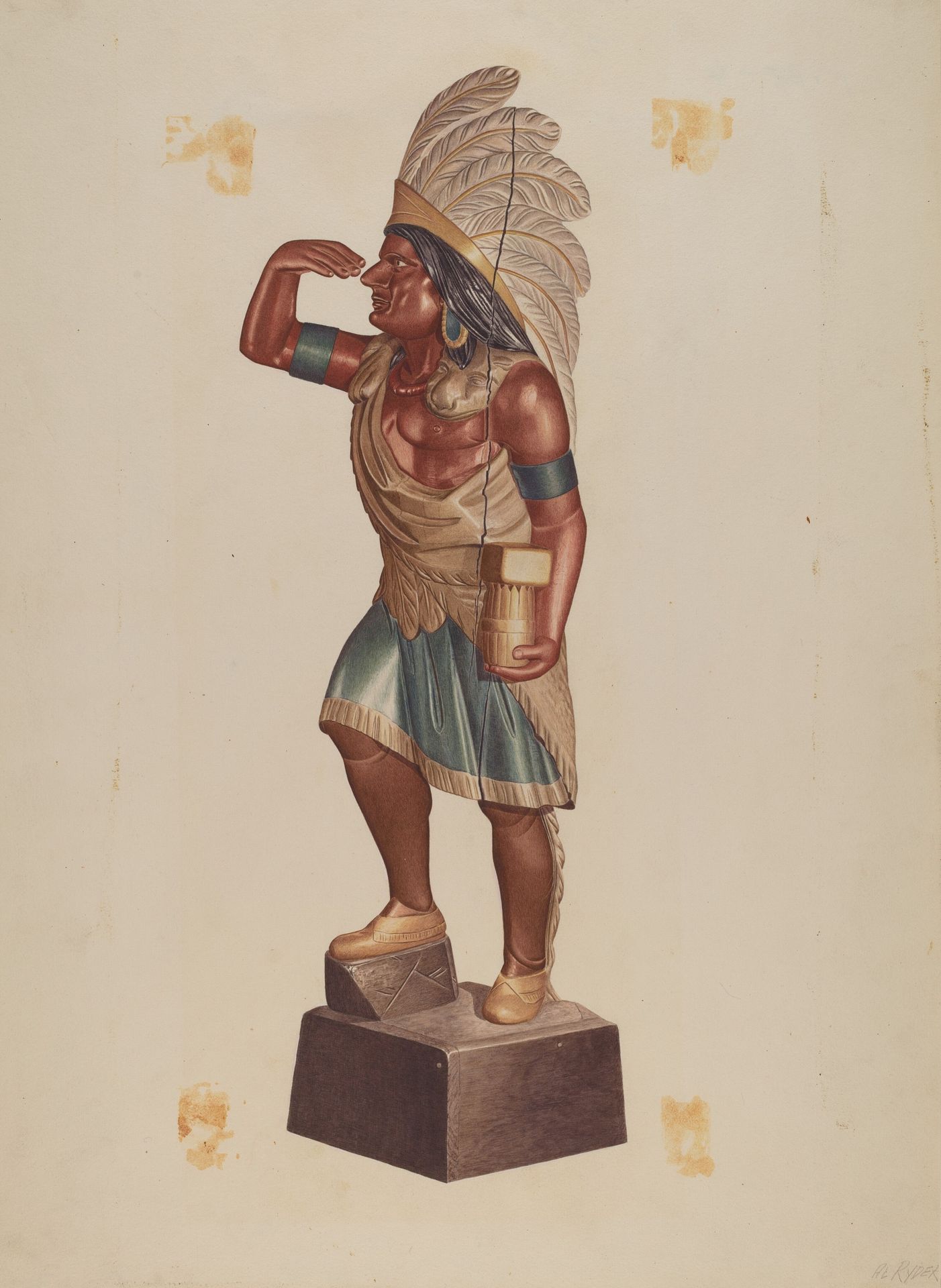 Cigar Store Indian by Albert Ryder