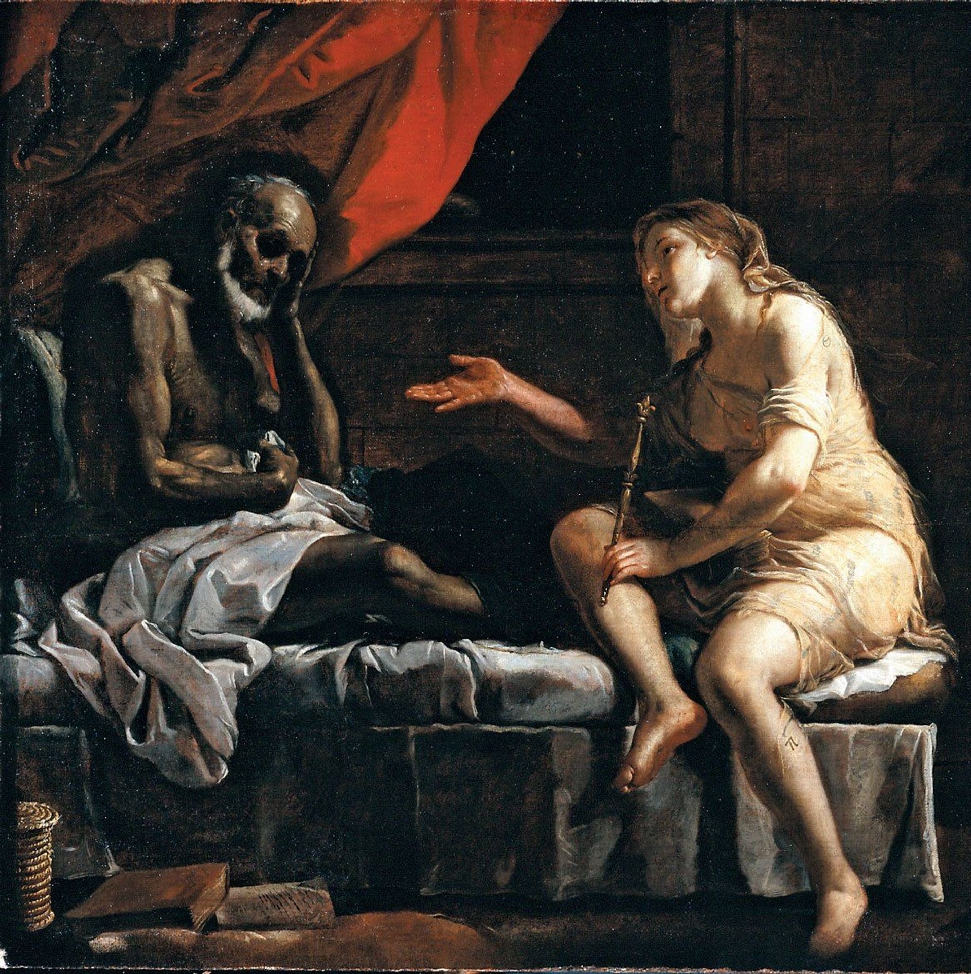 Boethius and Philosophy by Mattia Preti