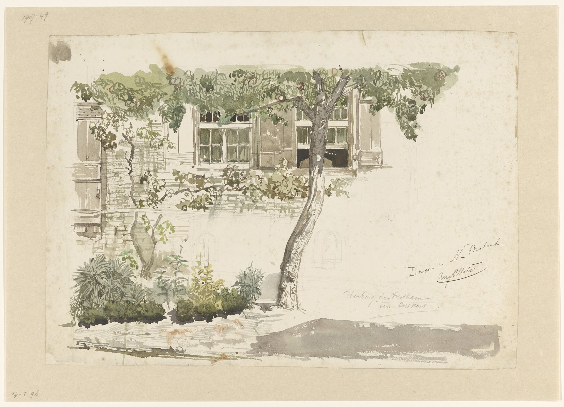 Herberg de Roskam te Dongen by August Allebé