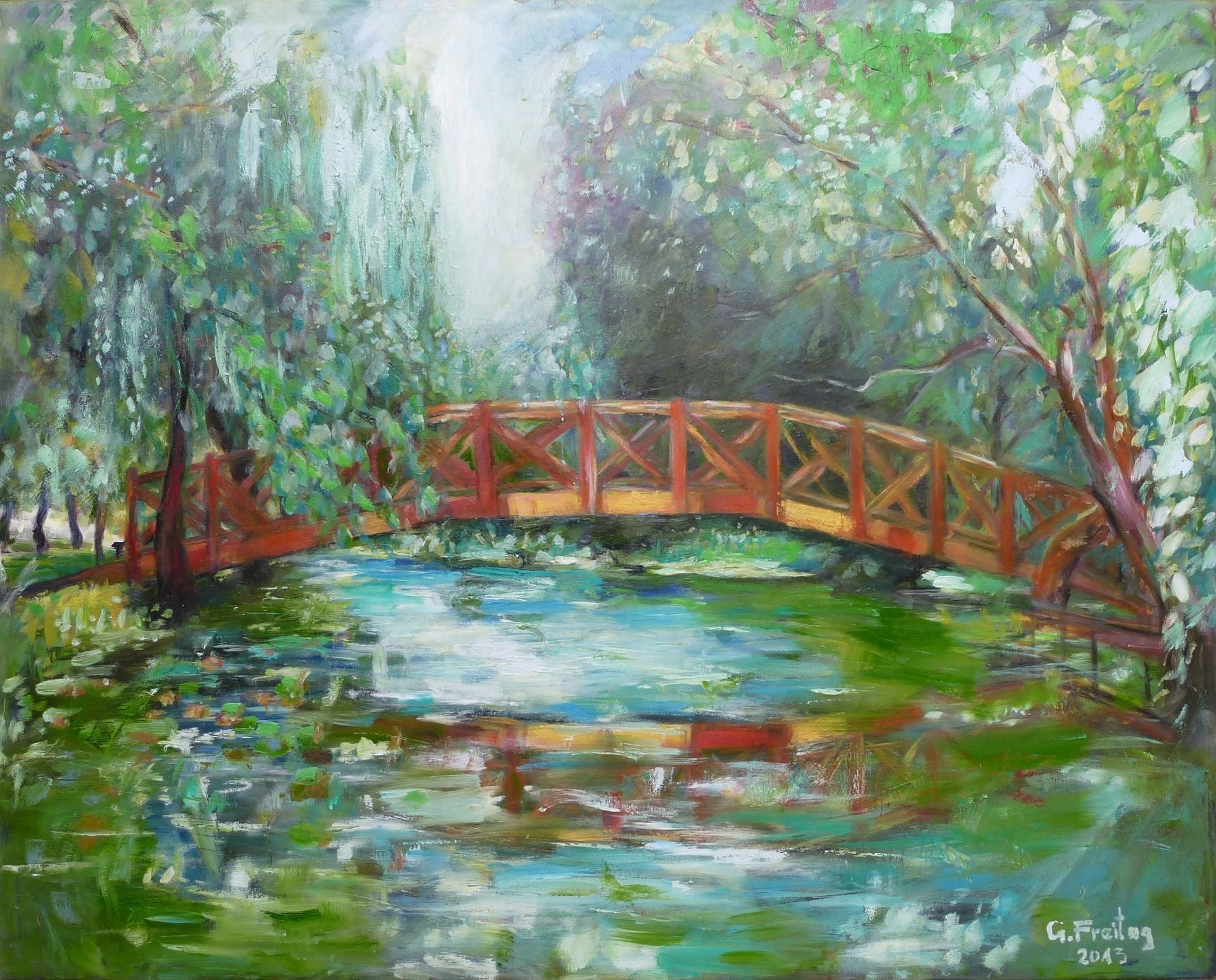 Bridge on the Seugne by Gazmend Freitag