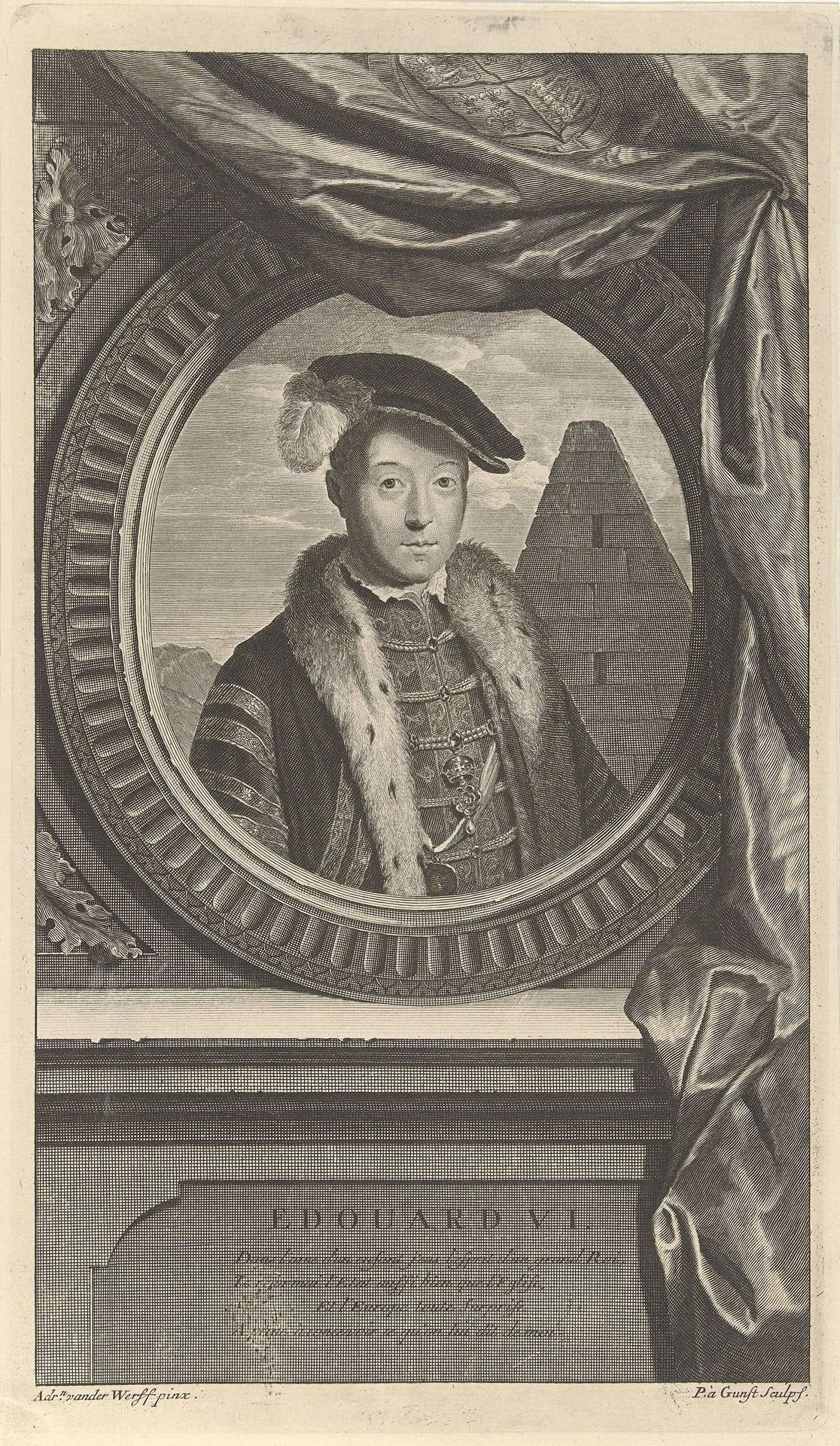 Portret van koning Edward VI van Engeland by Pieter van Gunst