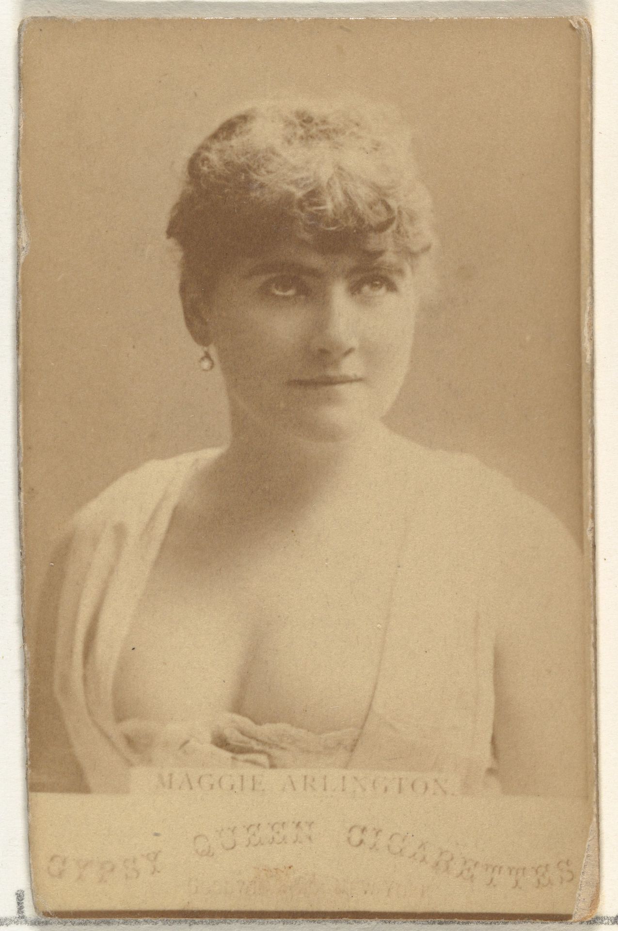 Maggie Arlington, from the Actors and Actresses series (N171) for Gypsy Queen Cigarettes by Goodwin & Company