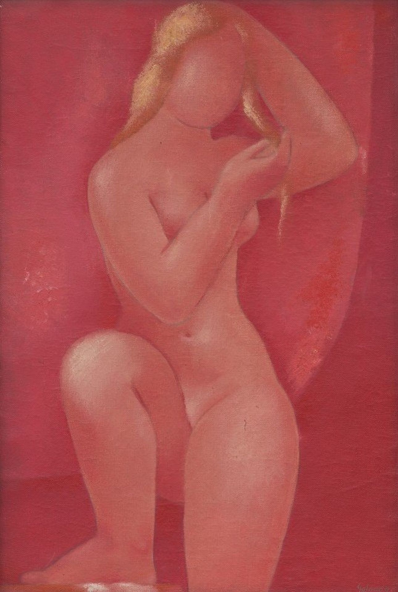 After the bath by Mikuláš Galanda