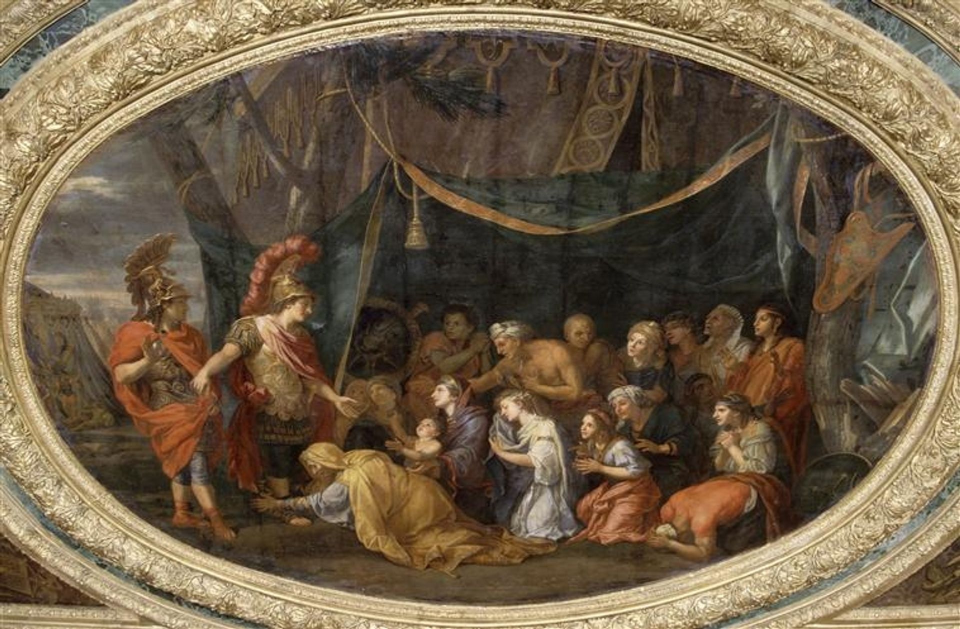 Antichambre de la reine - La famille de Darius au pied d'Alexandre by Charles Le Brun