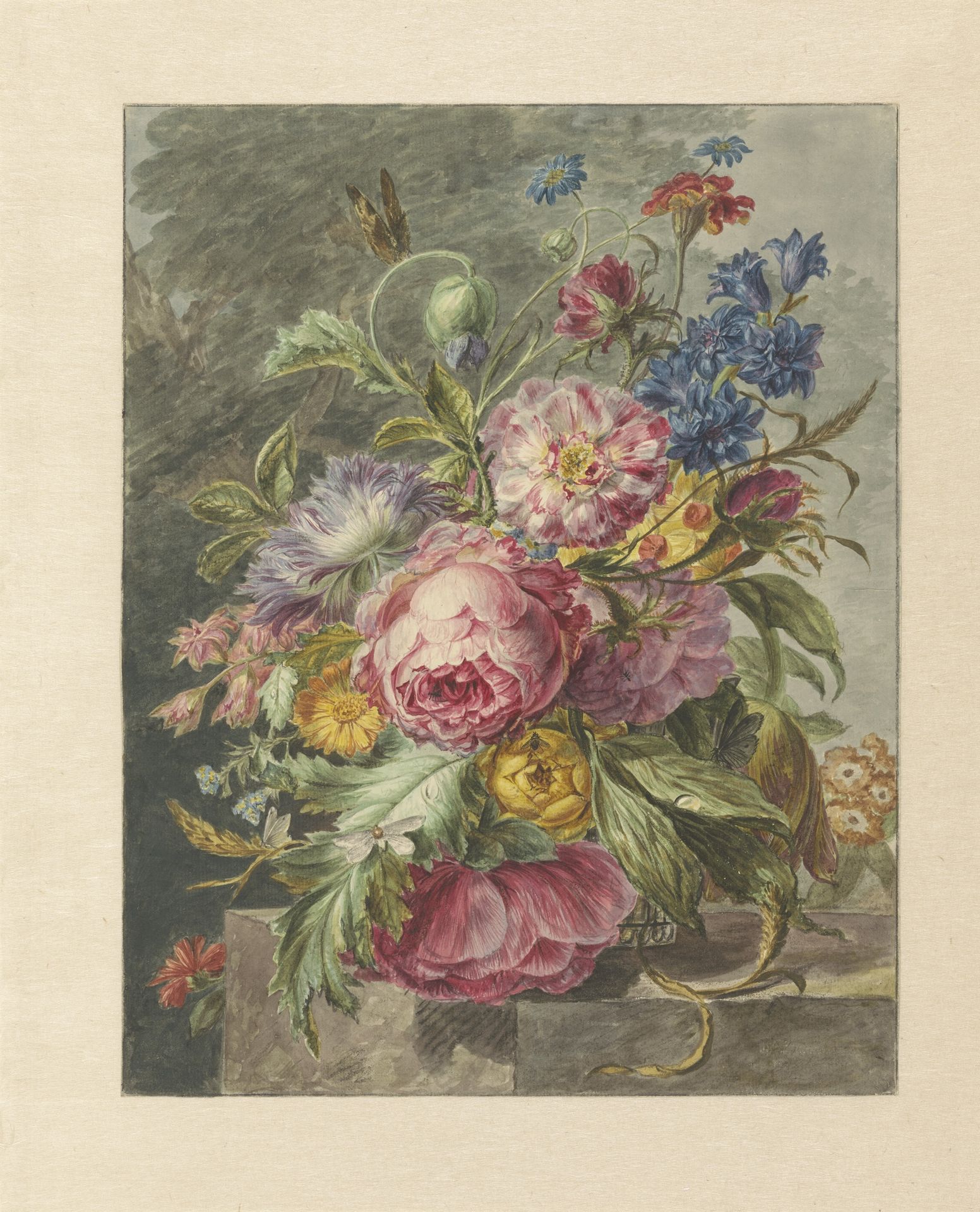 Stilleven met bloemen by Jan Evert (I) Morel