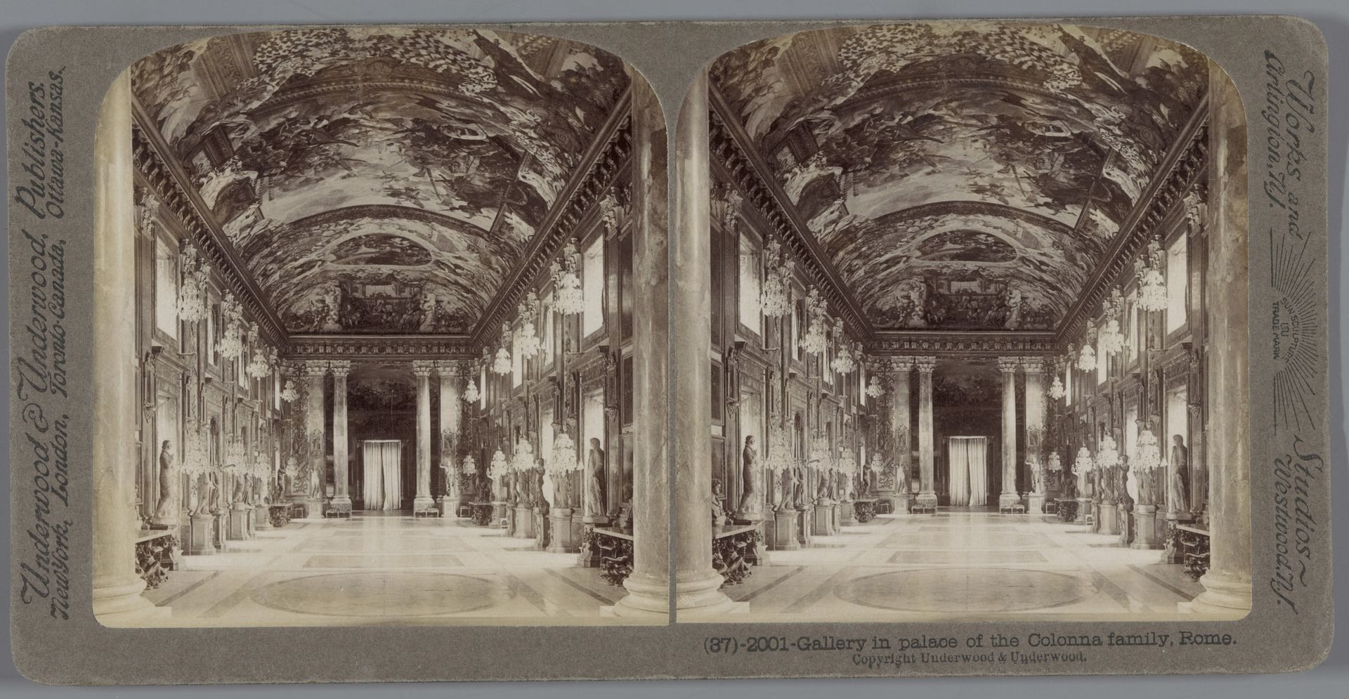 Galerij in het Palazzo Colonna te Rome by Anonymous