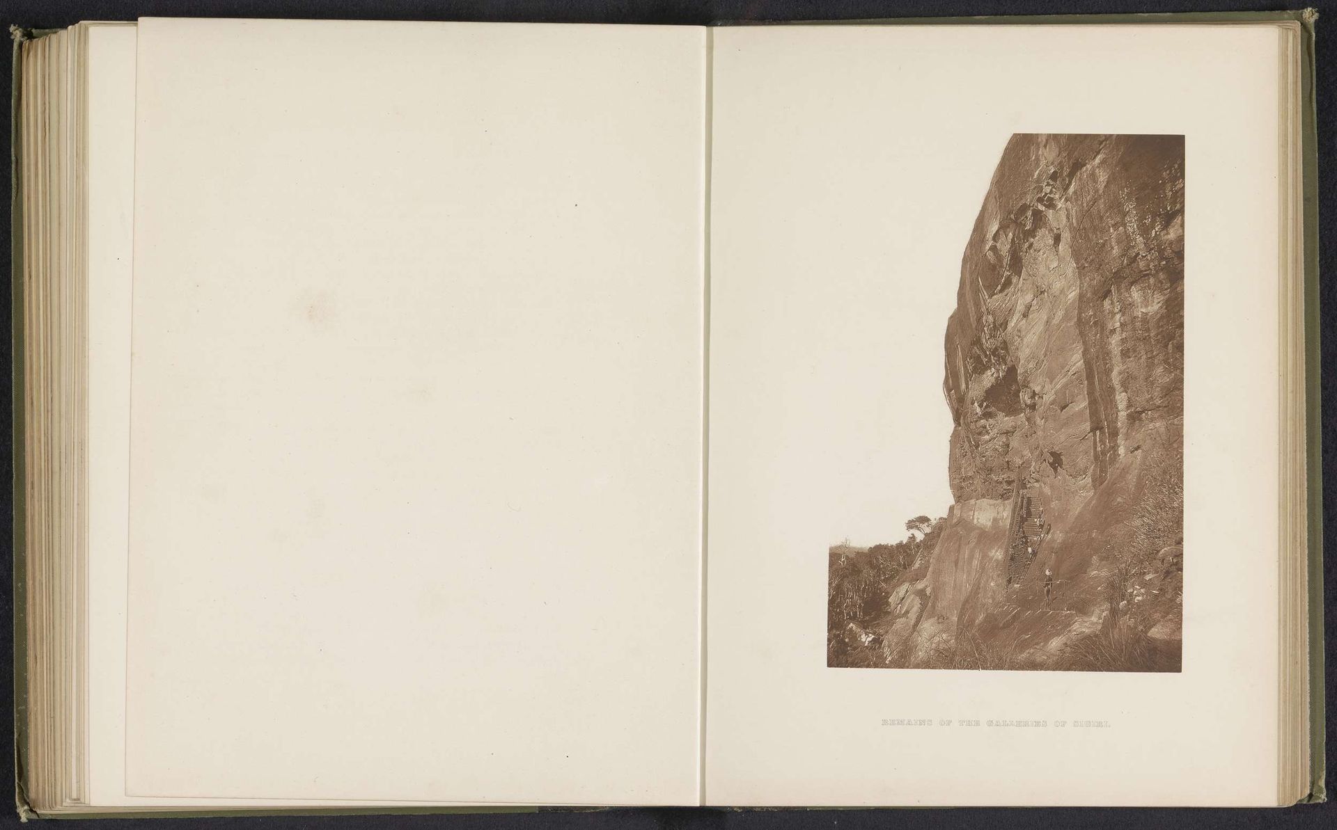 Remains of the galleries of Sigiri by Henry William Cave