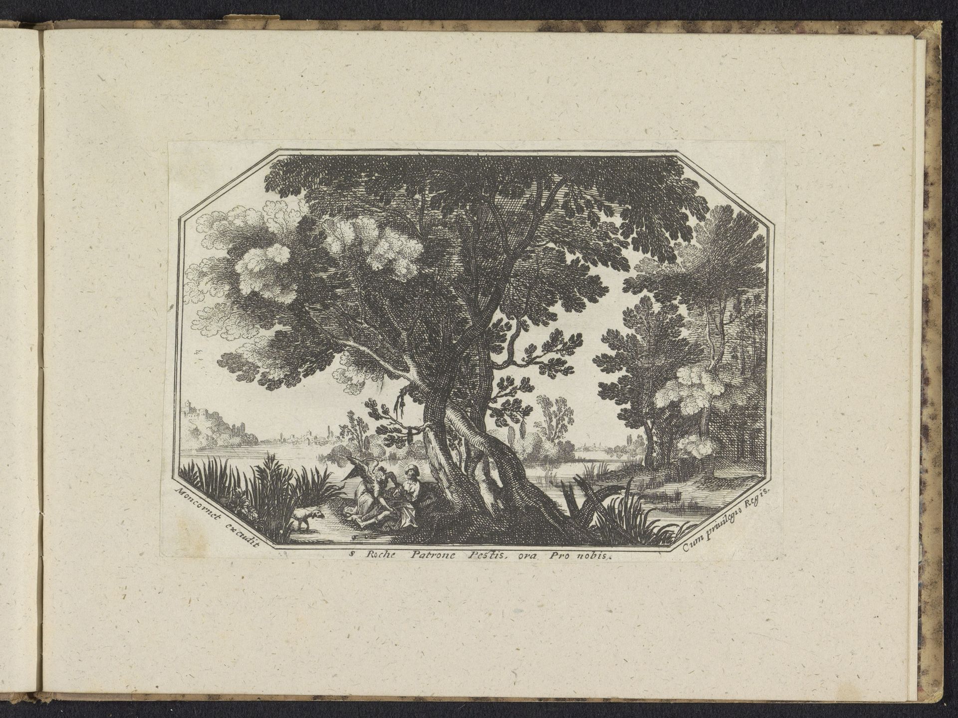 Landschap met S. Rochus by Anonymous
