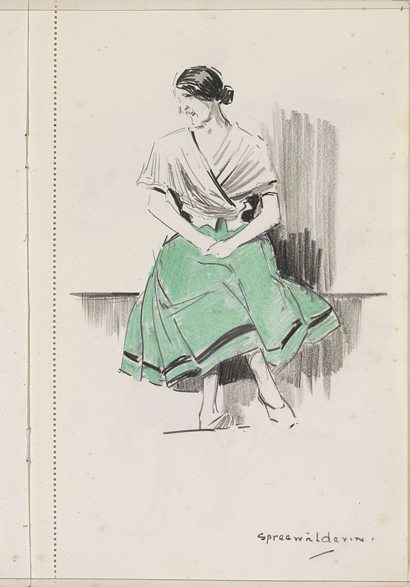 Spreewälderin by Otto Verhagen